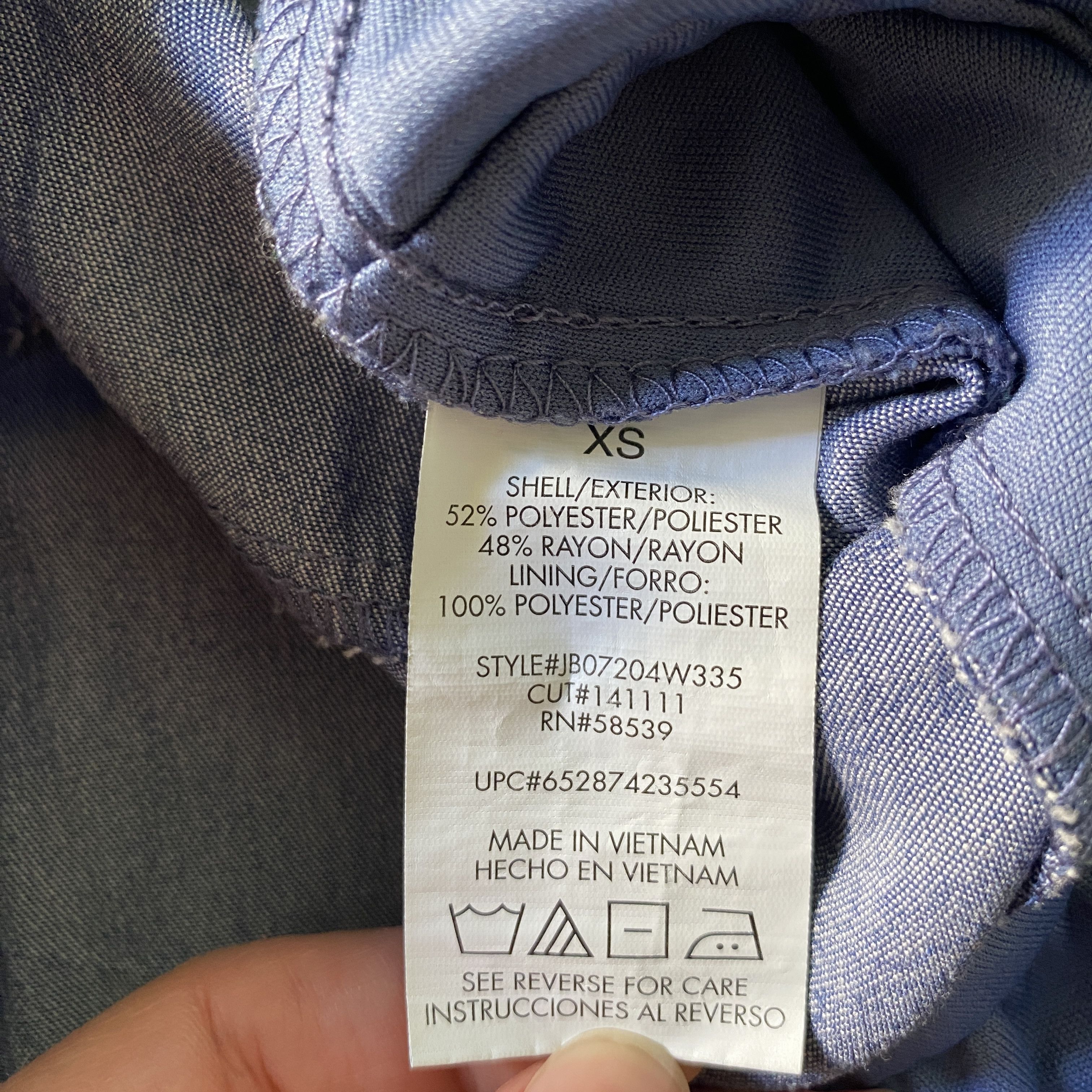 Other Speechless Chambray Blue Baby Doll Dress XS - Summer Dress Size XS / US 0-2 / IT 36-38 - 9 Thumbnail