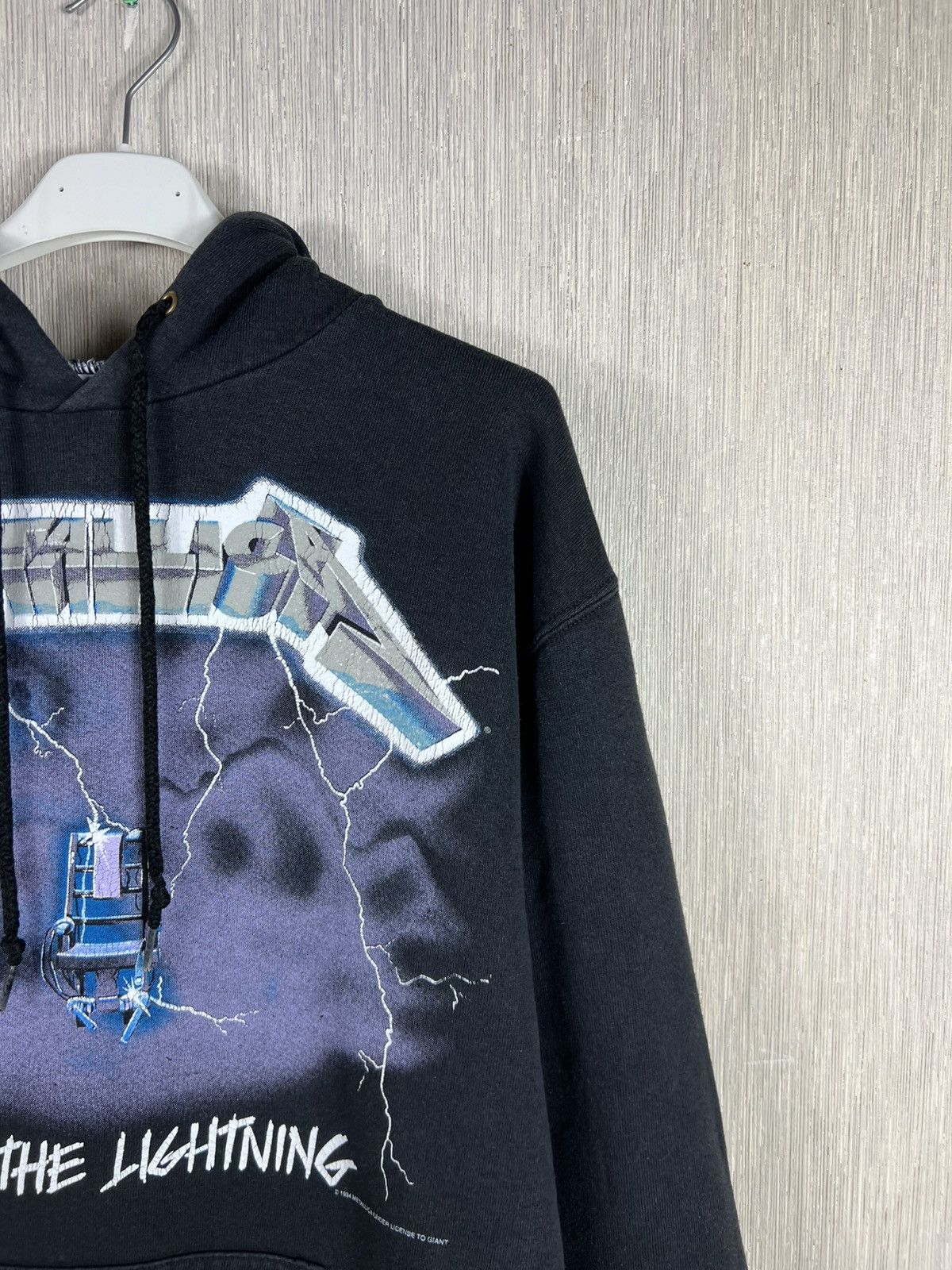 Metallica Vintage 1994 Metallica ride the lightning hoodie giant fotl Size US M / EU 48-50 / 2 - 3 Thumbnail