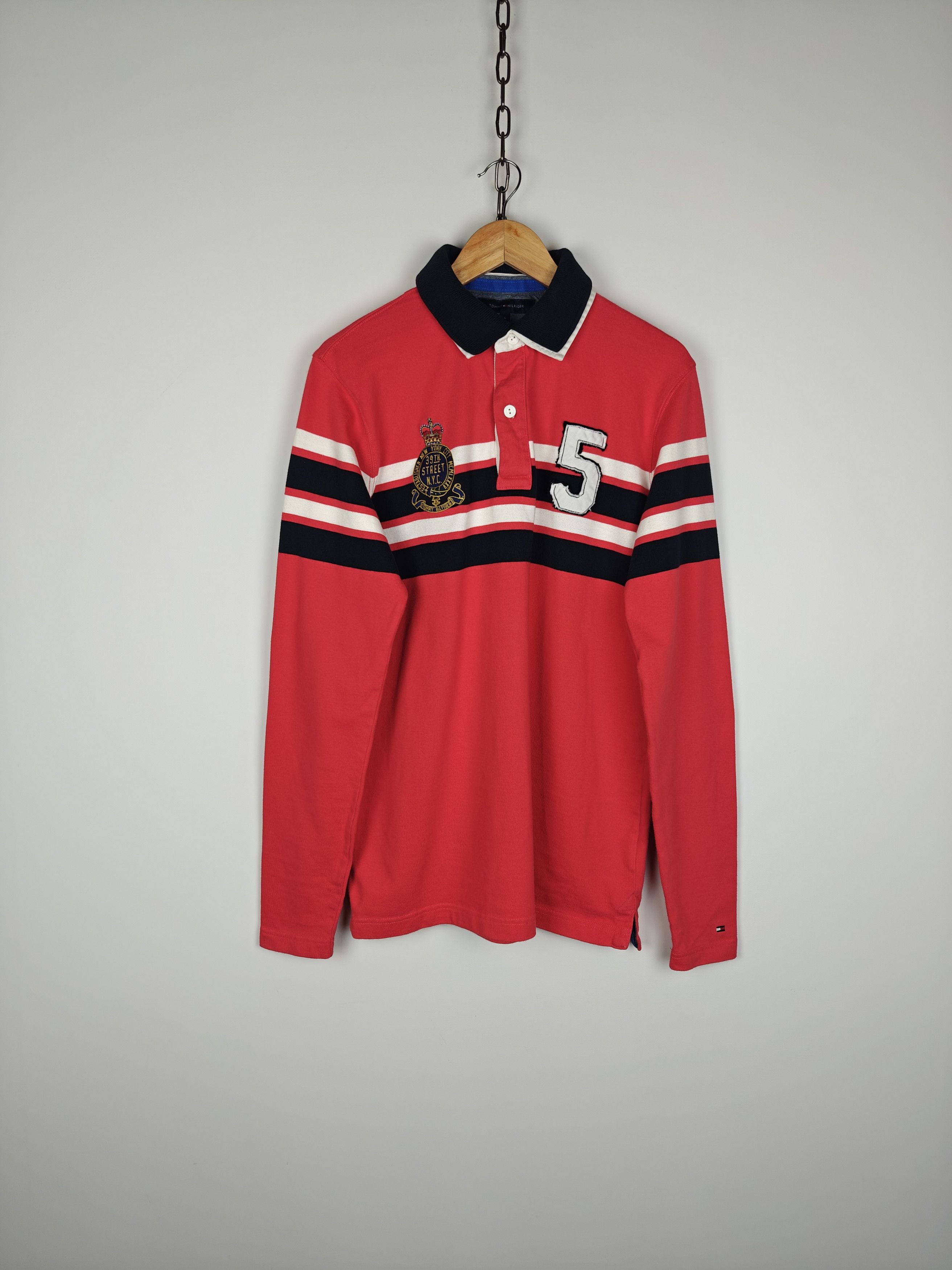 Tommy Hilfiger Tommy Hilfiger Swetashirt Collared Pullover Red size L Size US L / EU 52-54 / 3 - 1 Thumbnail