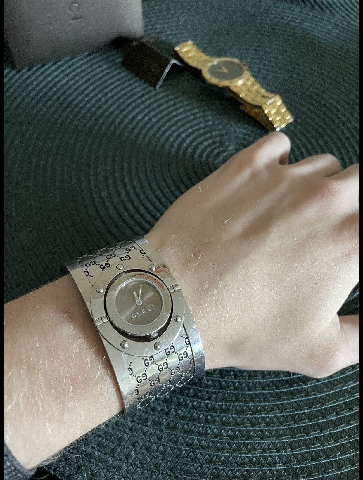 Gucci × Vintage Gucci Monogram Silver Watch Size ONE SIZE - 2 Thumbnail