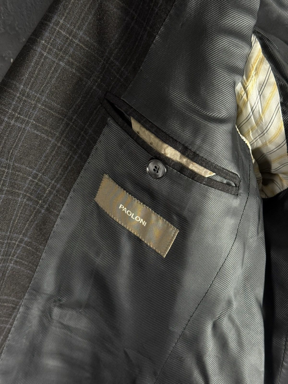 Paoloni Paoloni Men's Lana Vergine Wool 2 Button Blazer Size 48R - 11 Thumbnail