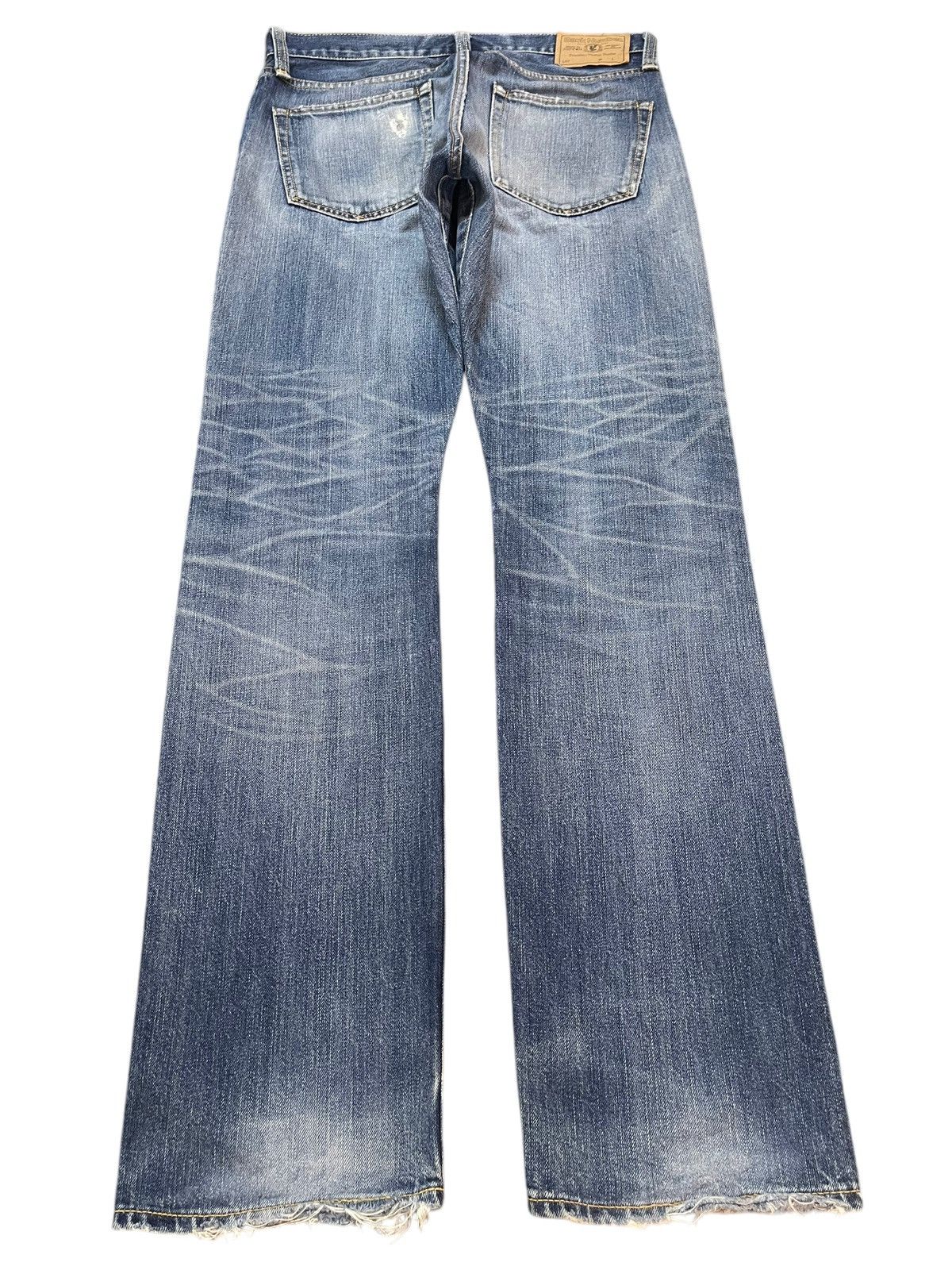 14th Addiction Vintage Japanese Brand Faded Wash Distressed Style Jeans Size US 31 - 2 Thumbnail