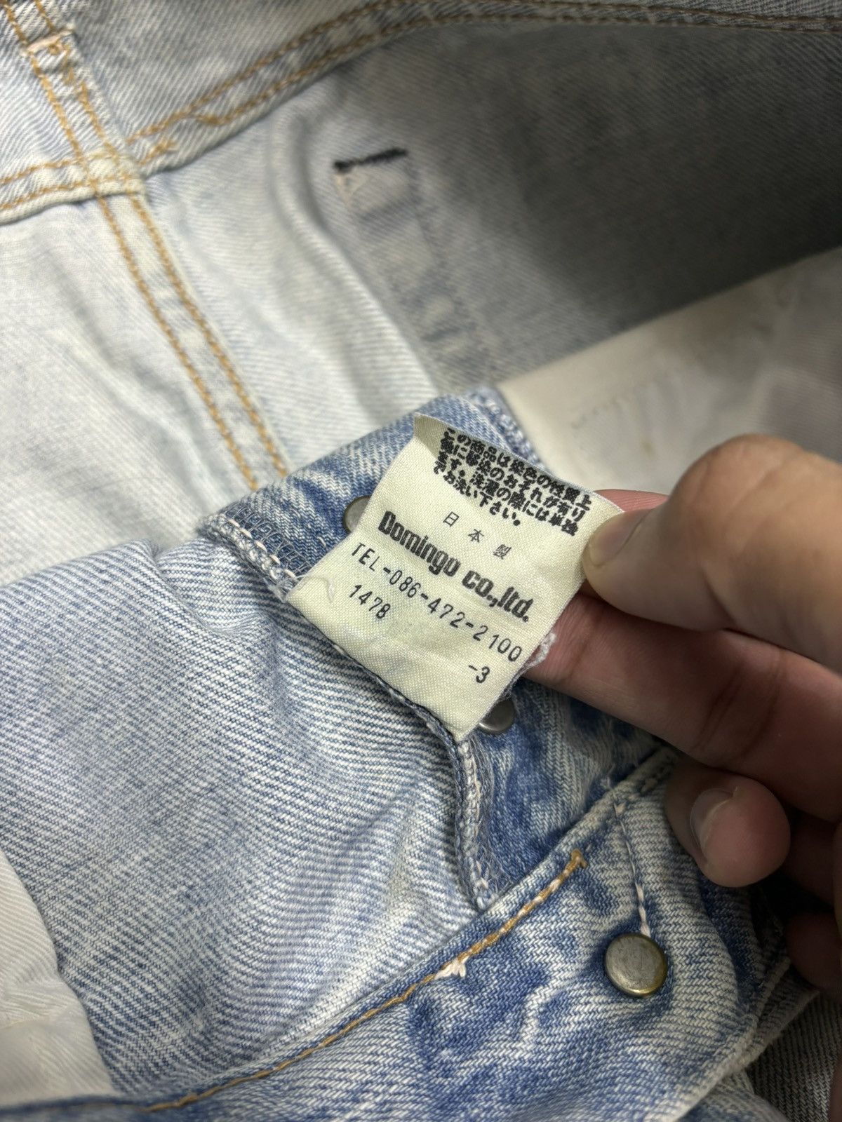 Hysteric Glamour 🔥VINTAGE SPELLBOUND BLUE WASH DISTRESSED DENIM JEANS Size US 33 - 10 Thumbnail