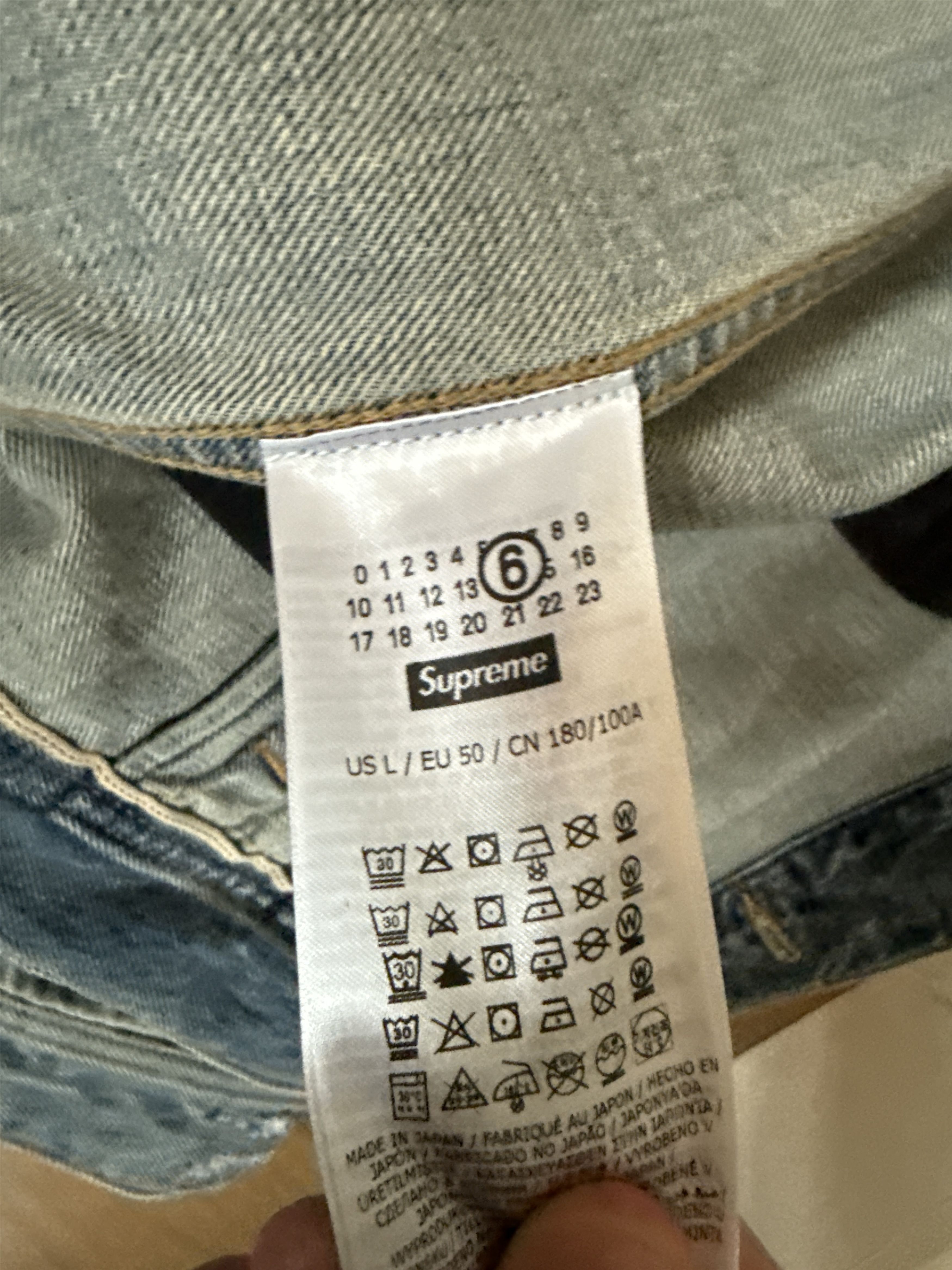 Maison Margiela Supreme Margiela Distressed Jean Jacket Size US L / EU 52-54 / 3 - 4 Thumbnail