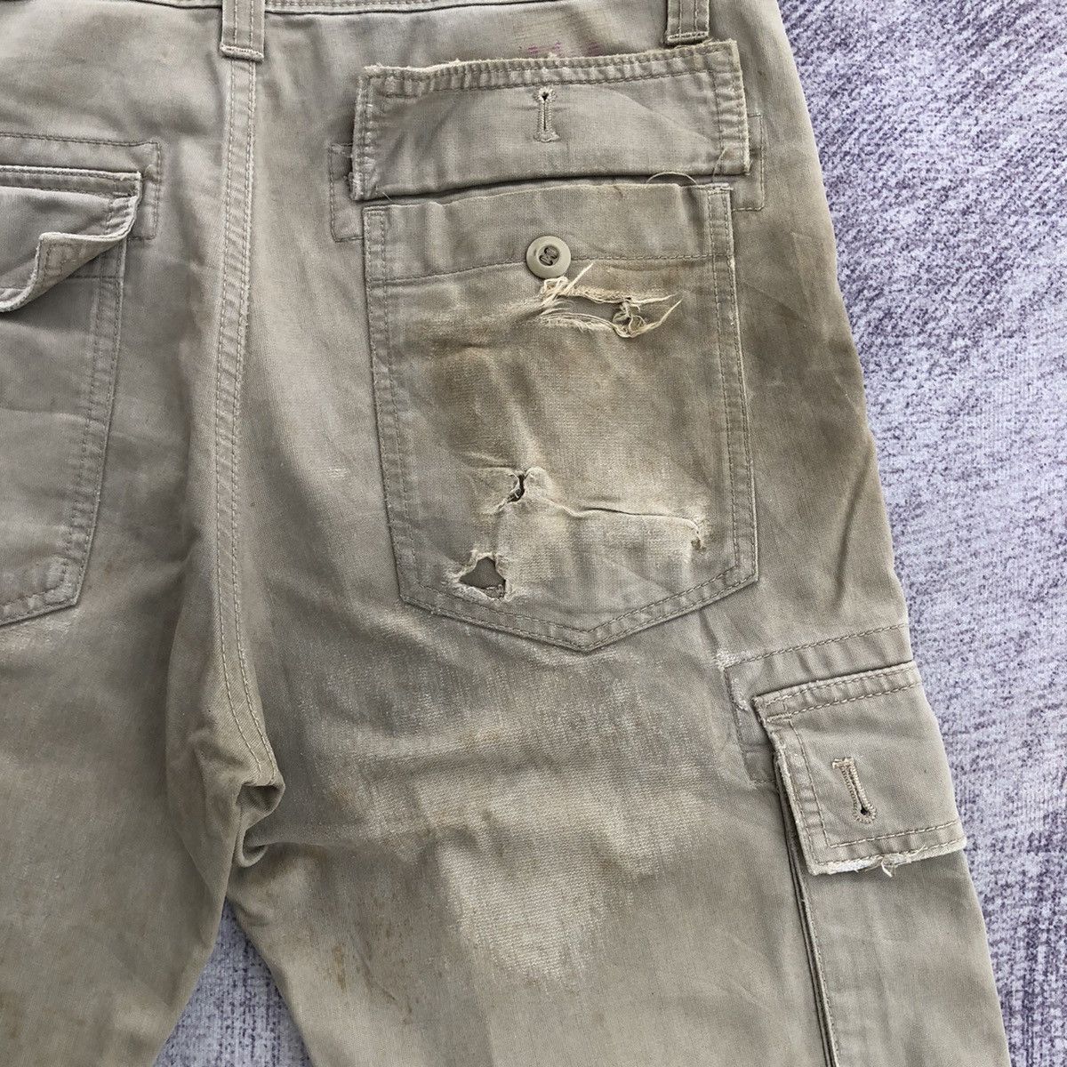 Japanese Brand × Oshkosh × Vintage Faded Cargo Pants OshKosh With 6 Pocket Size US 33 - 15 Thumbnail