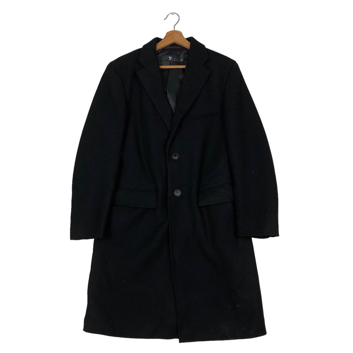 Jil Sander 🔥Rich Black - Long Fly Wool Jacket J+ Japan Made Size US S / EU 44-46 / 1 - 1 Thumbnail