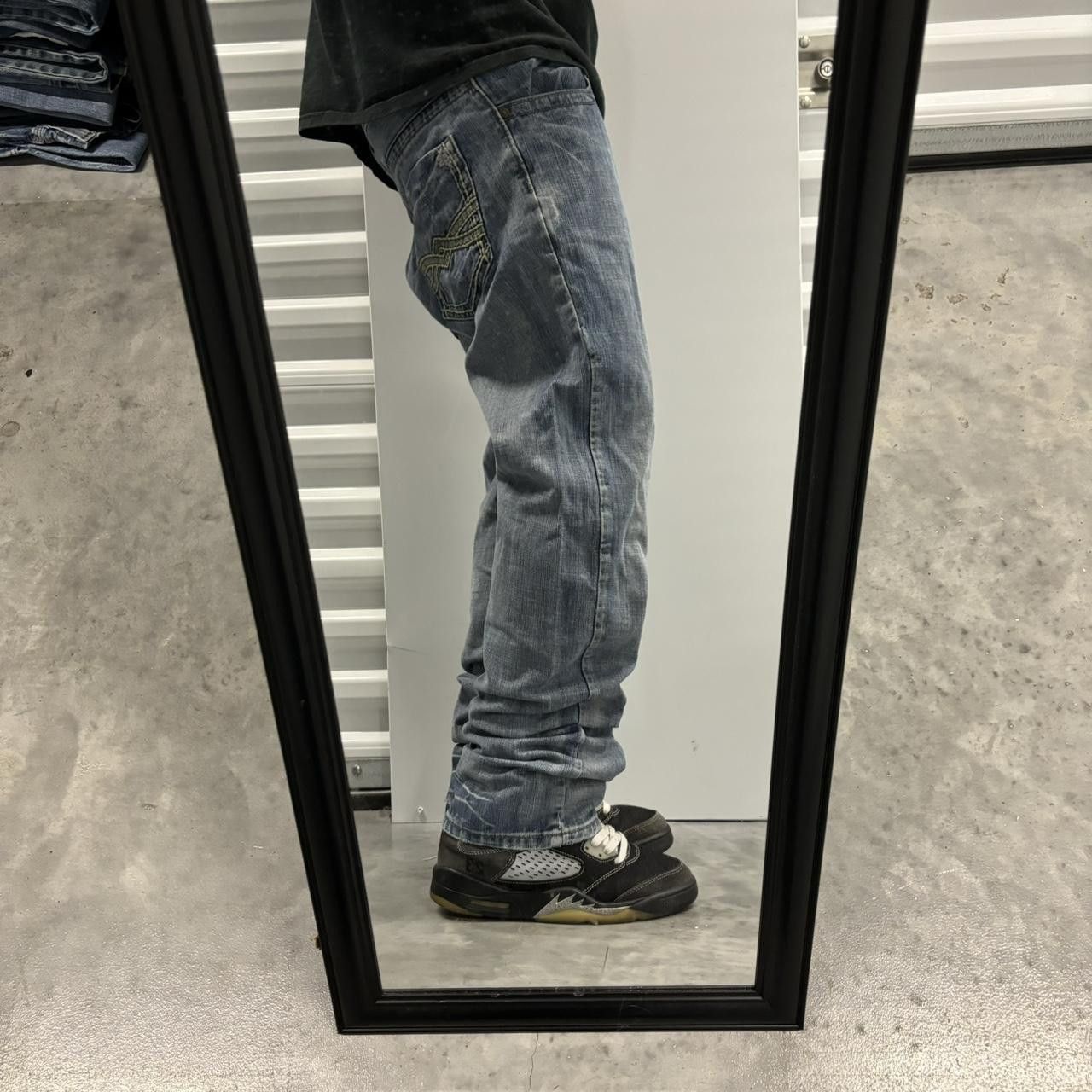 Japanese Brand × Vintage Crazy Vintage Y2K/2000s Grunge Flypaper Faded Wash Denim Jeans! Size US 33 - 2 Thumbnail
