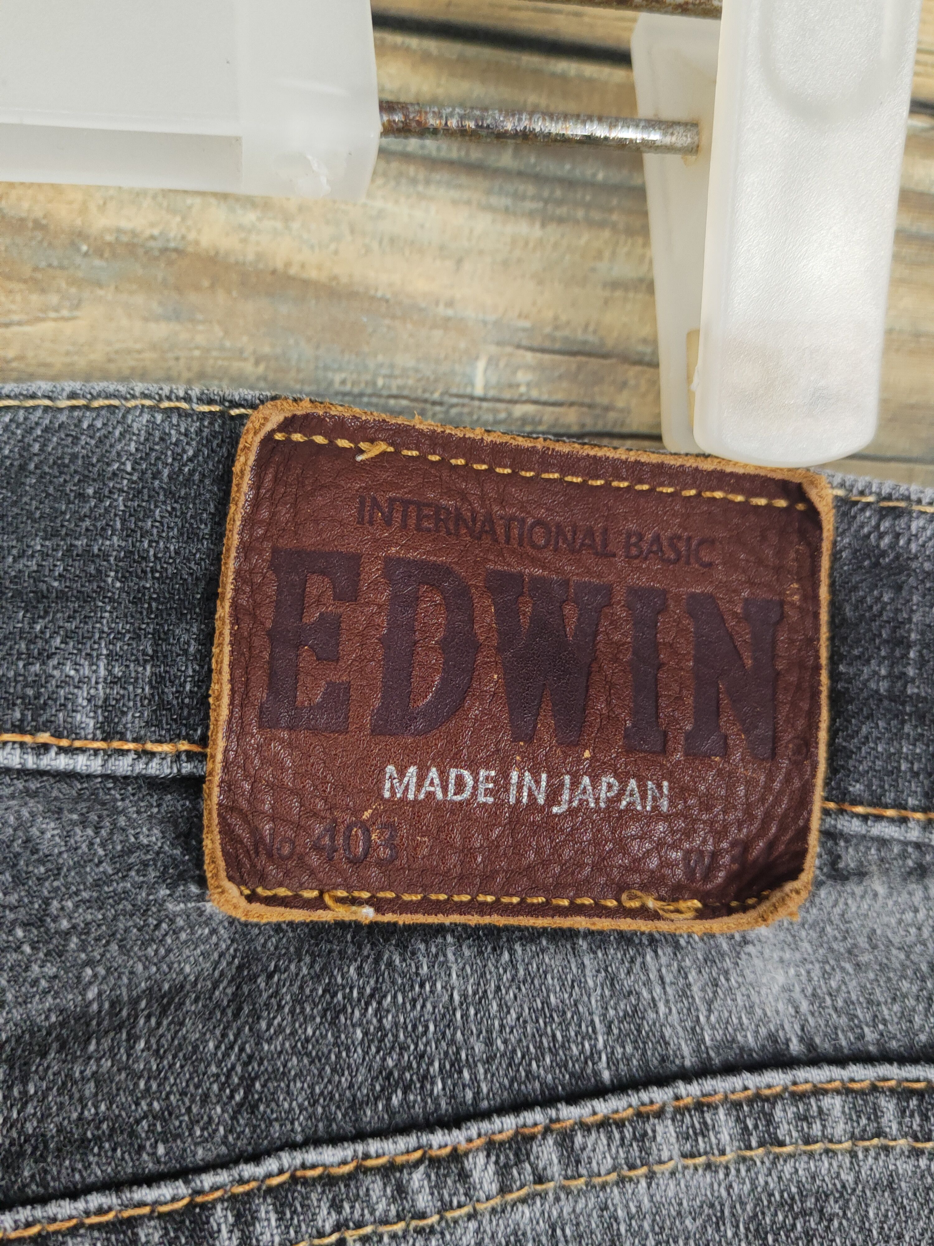 Edwin Edwin Black Distressed Ripped Jeans #W1322 Size US 35 - 7 Thumbnail