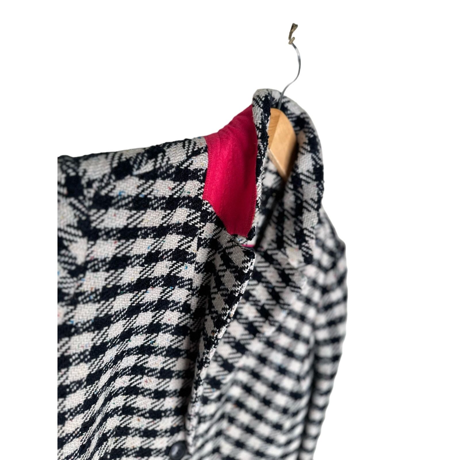 Robert Talbott Plus Petite NWT 14WP Confetti Navy White Checkered Blazer Size XL / US 12-14 / IT 48-50 - 8 Thumbnail