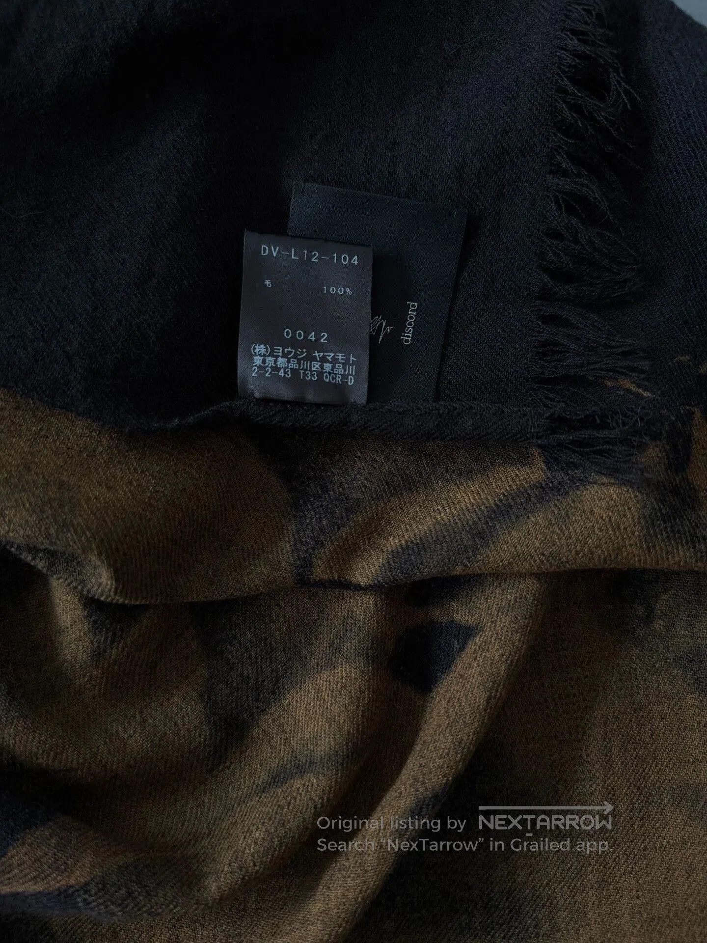 Yohji Yamamoto Yohji Yamamoto Wabi-Sabi Wool Scarf. Size ONE SIZE - 7 Thumbnail