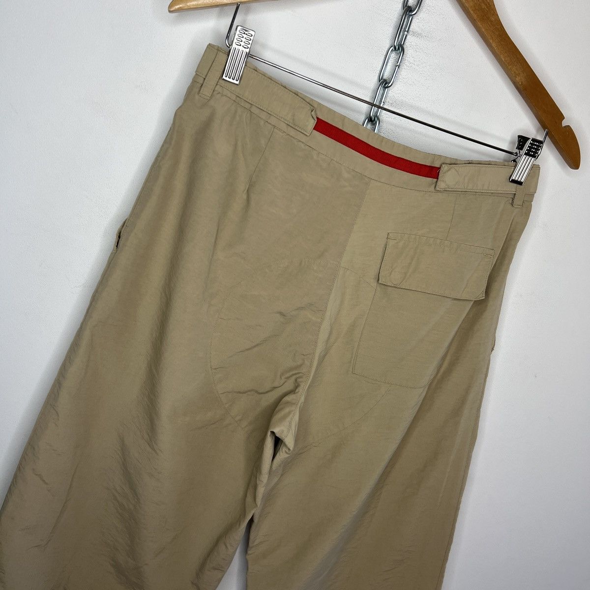 Prada Prada Beige Nylon Pants Red Tab Y2K Size 28" / US 6 / IT 42 - 7 Thumbnail