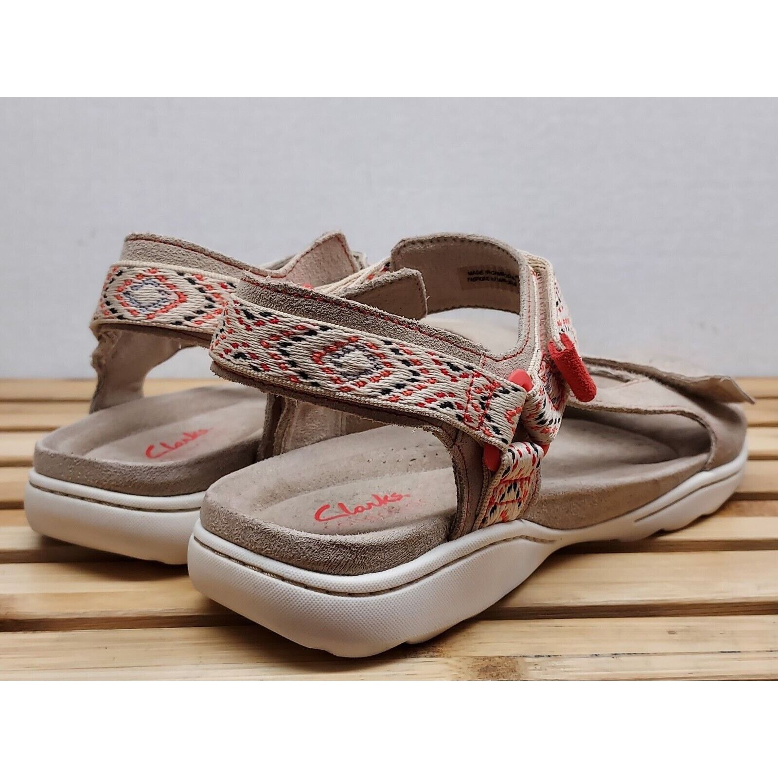 Clarks Clarks Womens | Sand | Suede Amanda Step Sandals Size 9 Size US 9 / IT 39 - 3 Thumbnail
