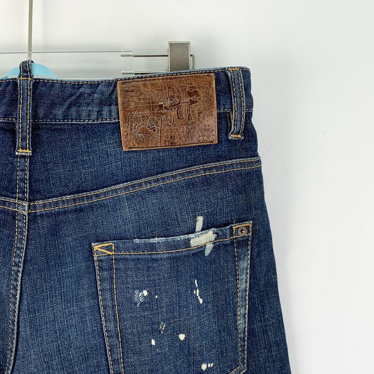 Dsquared2 Dsquared2 Dark Blue Washed Vintage Ripped Denim Pants K26WX Size US 28 / EU 44 - 5 Thumbnail