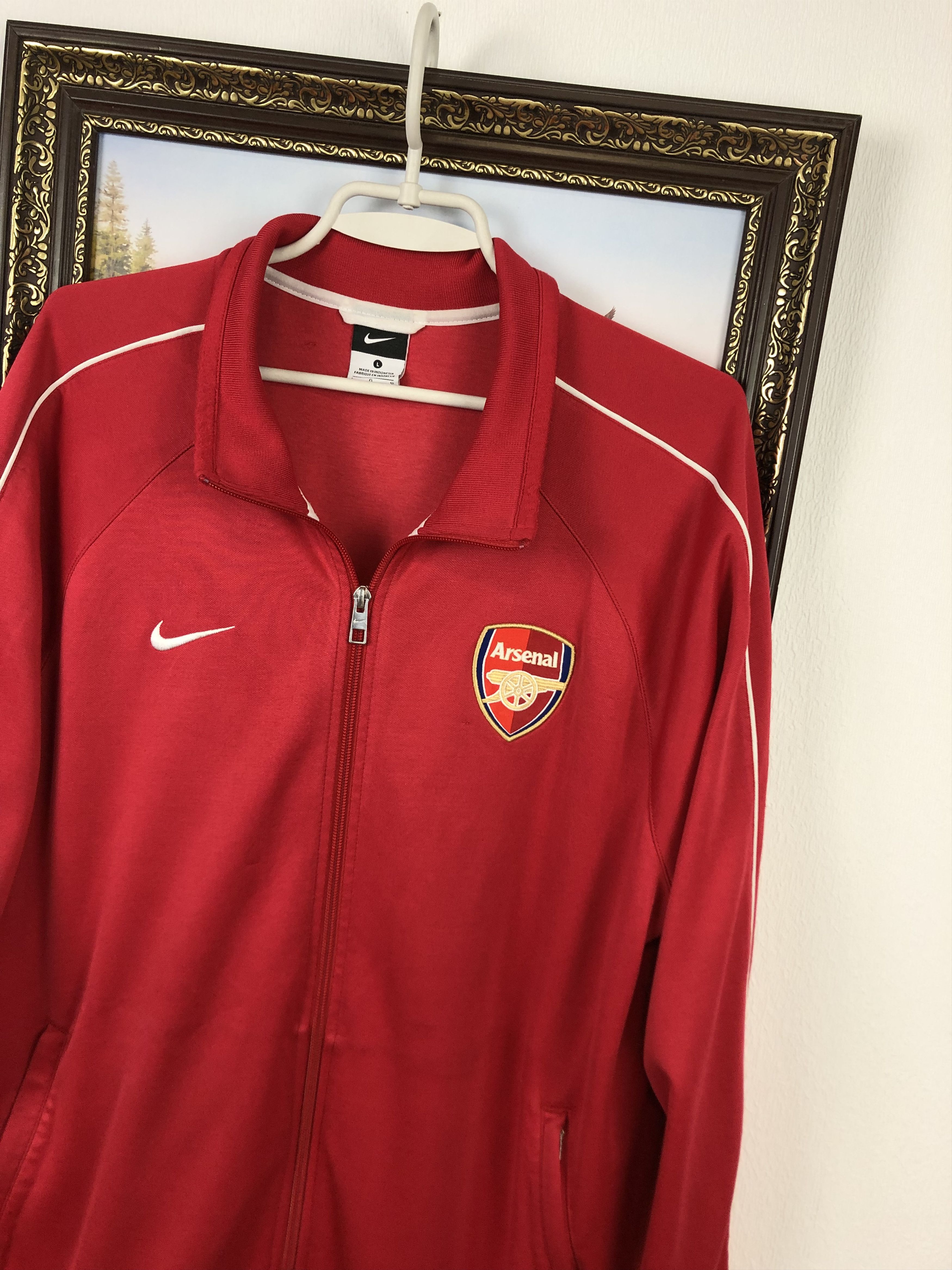 Nike Vintage Nike Arsenal Football Jacket Rare Soccer Gunners Size US L / EU 52-54 / 3 - 4 Thumbnail