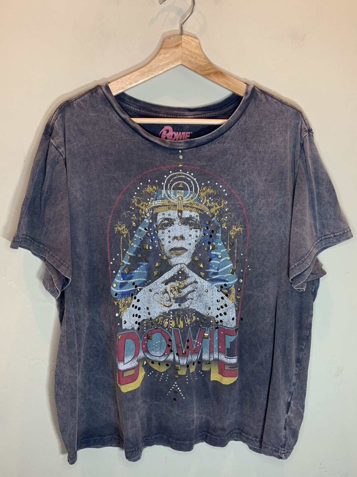 Lucky Brand *RARE* David Bowie x Lucky Brand Studded T-Shirt Exclusive Size XL / US 12-14 / IT 48-50 - 1 Thumbnail