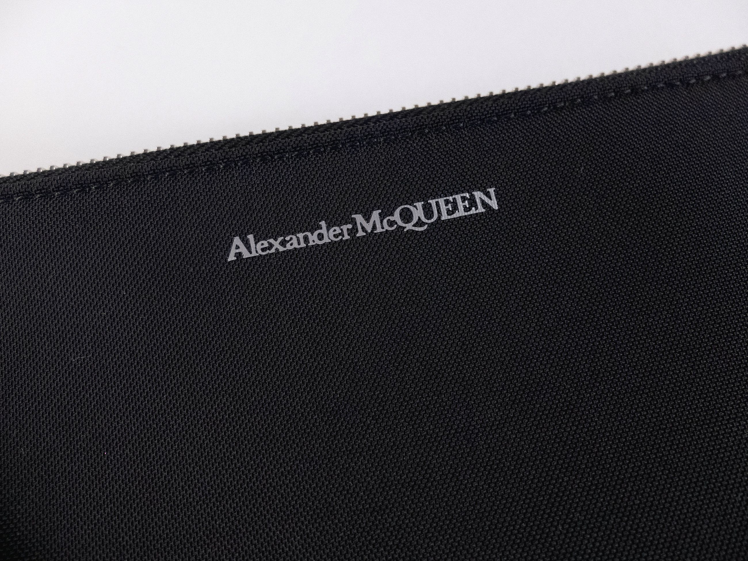 Alexander McQueen ALEXANDER MCQUEEN Harness black canvas leather clutch bag q Size ONE SIZE - 2 Thumbnail
