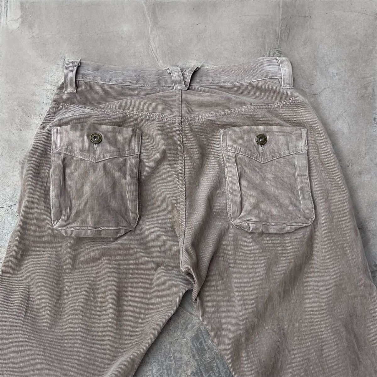 PPFM PPFM J Cut Curve Corduroy Pants Size US 32 / EU 48 - 3 Thumbnail