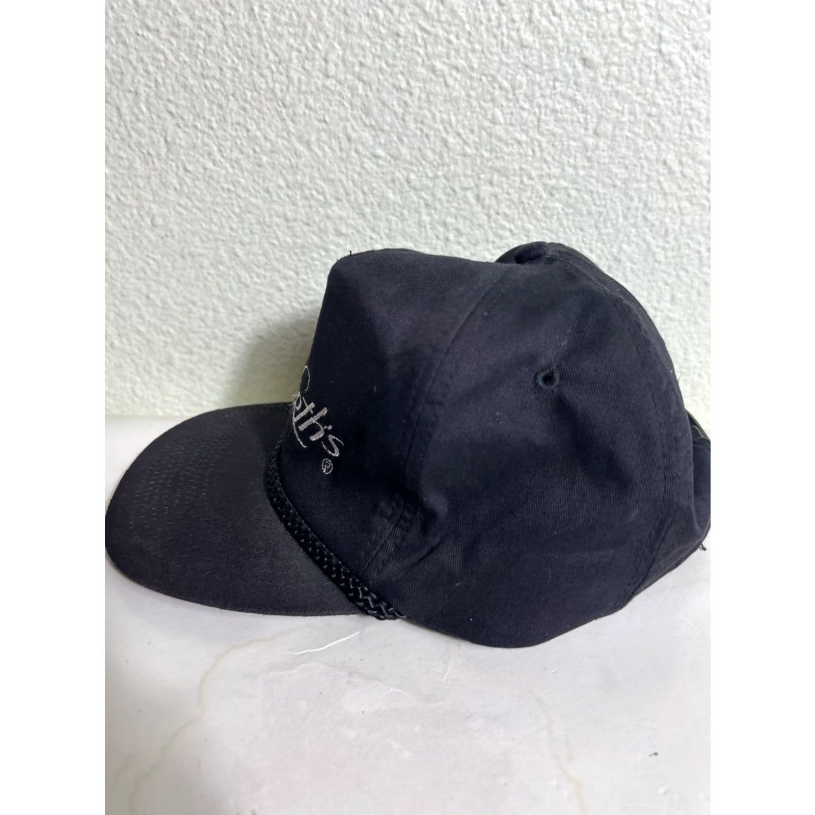Vintage VINTAGE Attractive Headwear Black White SnapBack Hat Men One Size Adjustable Cap Size ONE SIZE - 7 Thumbnail