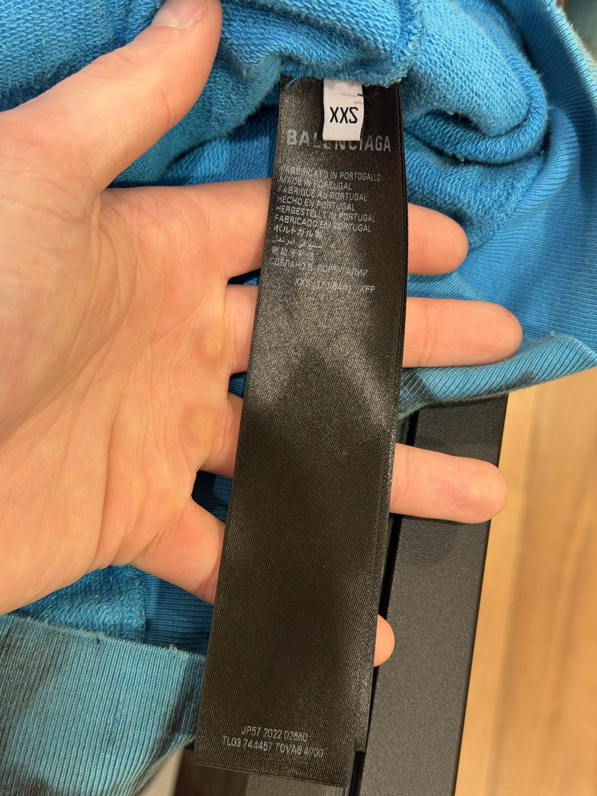Balenciaga Balenciaga Skater Full Zip Hoodie - Blue Size US XXS / EU 40 - 5 Thumbnail