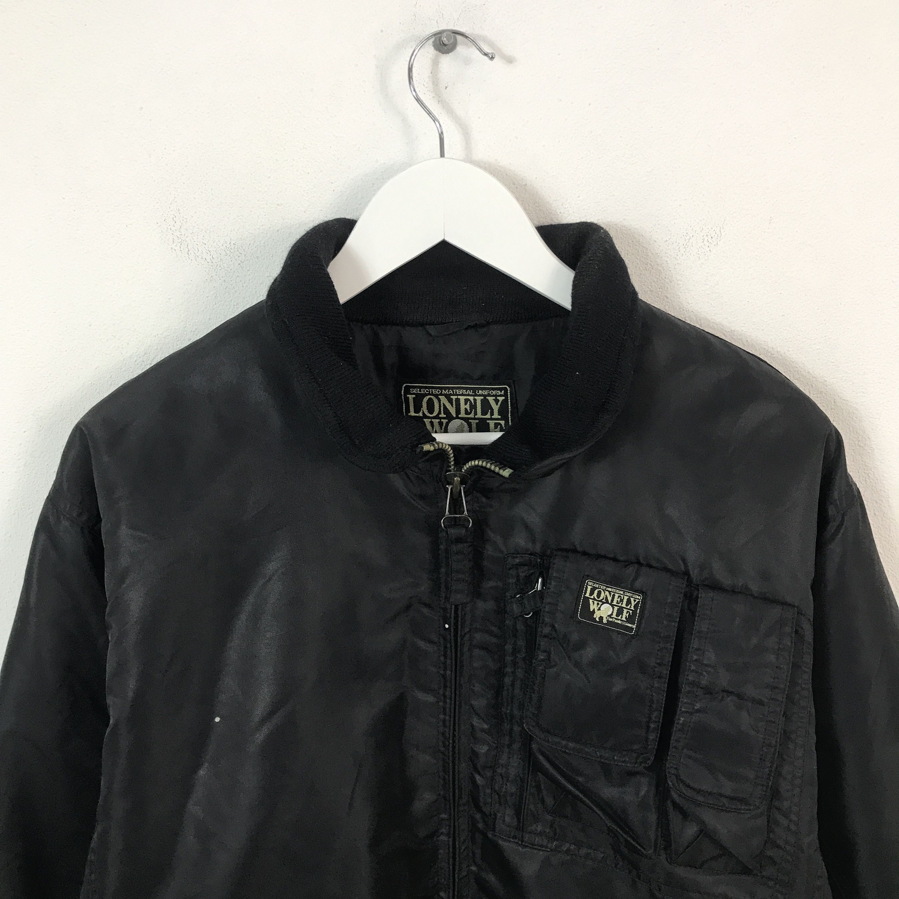 Designer × Japanese Brand The Lonely Wolf Black Windbreaker Jacket Size US M / EU 48-50 / 2 - 2 Thumbnail