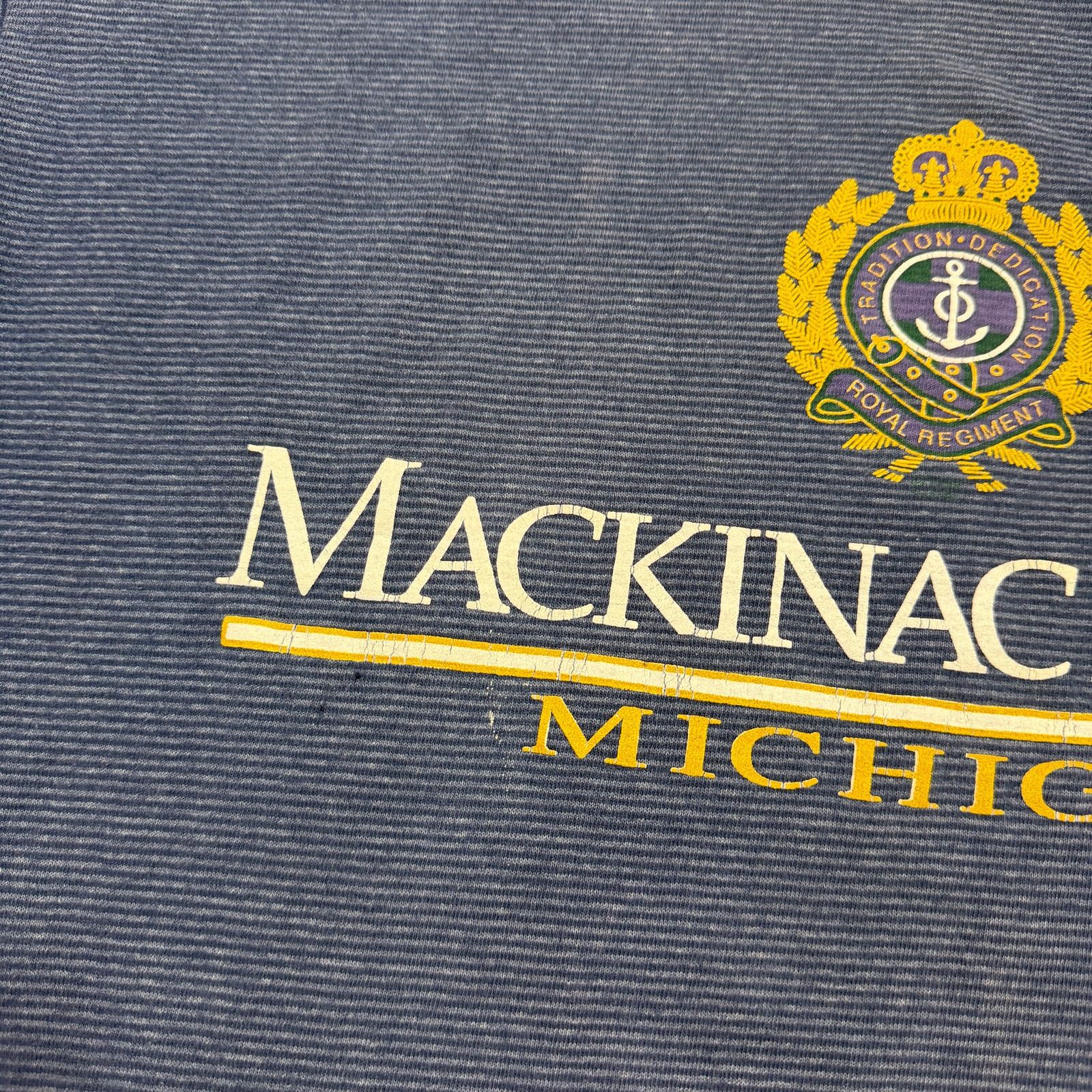 Vintage Vintage Mackinac Island Michigan Striped Shirt Men's Large Size US L / EU 52-54 / 3 - 4 Thumbnail