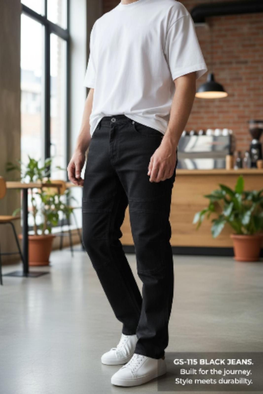 GSUS Sindustries GS-115 Black Men's Jeans Size US 42 / EU 58 - 1 Thumbnail