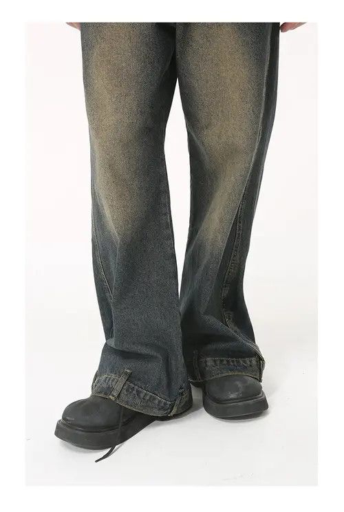 Other Men's washed distressed straight jeans Size US 32 / EU 48 - 7 Thumbnail