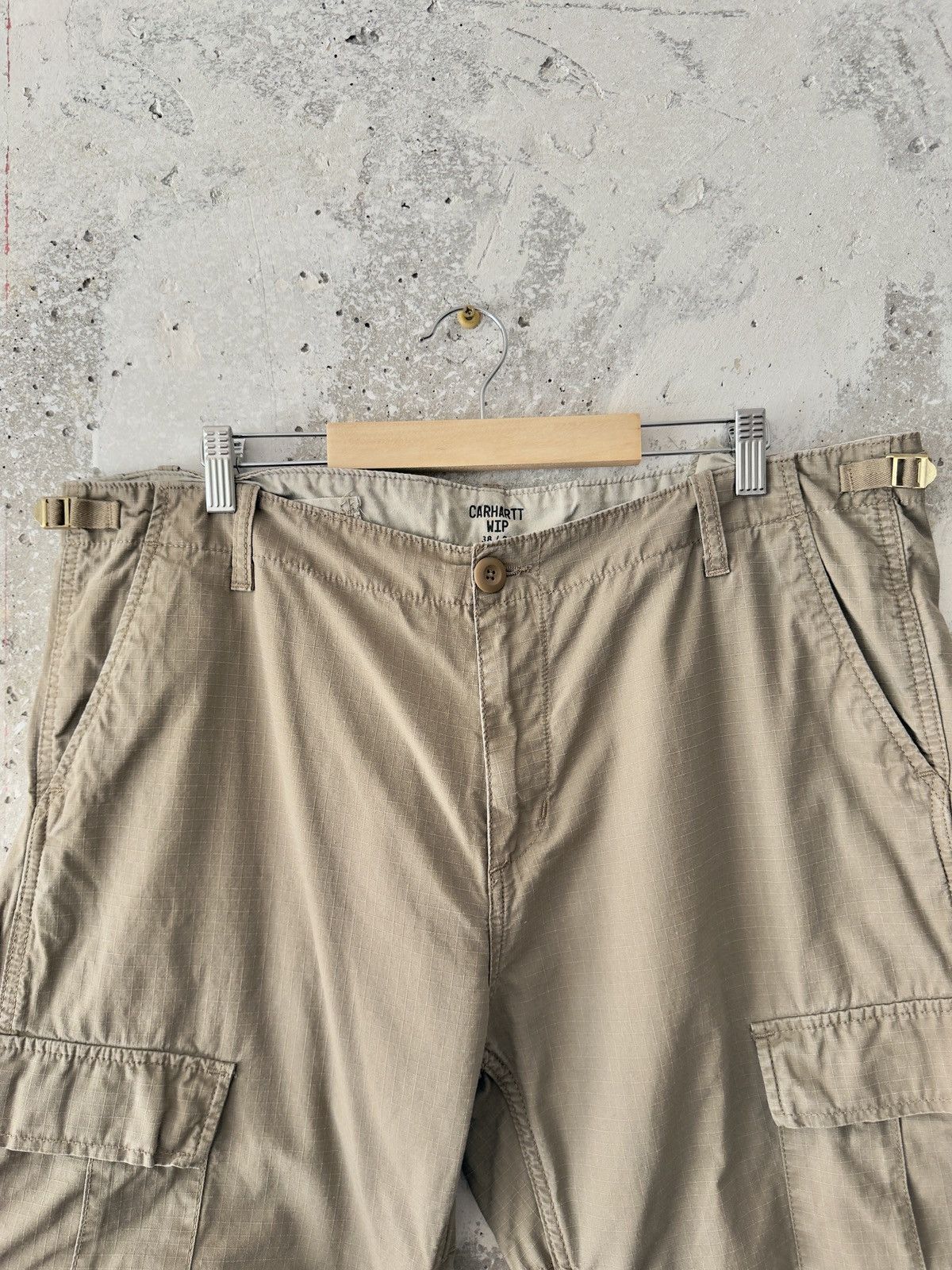Carhartt WIP Beige Ripstop Aviation Cargo Pants Size 36
