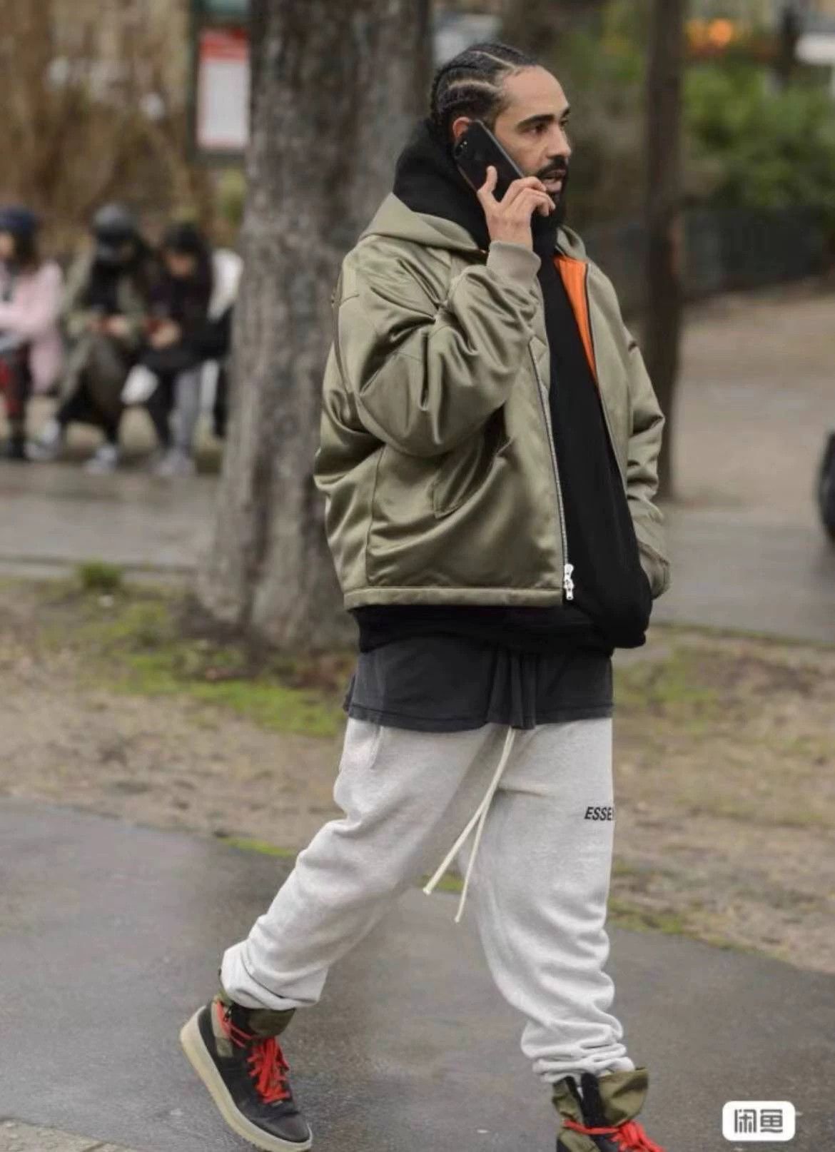 Fear of God 5th Collection Satin Hooded Bomber Jacket
