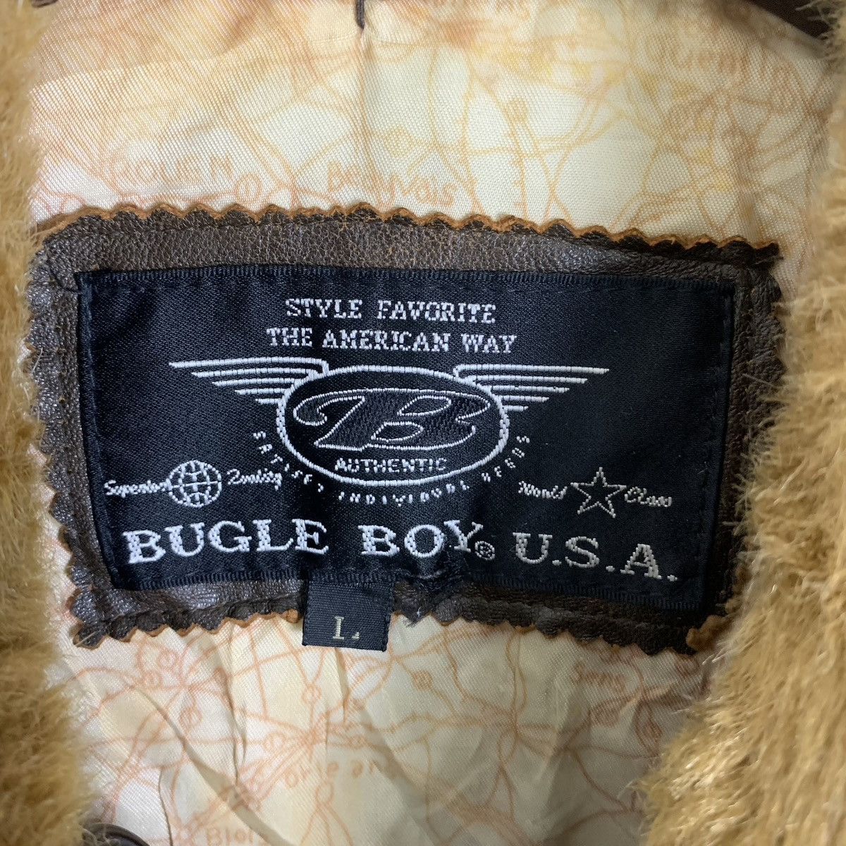 Bugle Boy Vintage Bugle Boy US Air Force Flight Leather Jacket Size US L / EU 52-54 / 3 - 8 Thumbnail