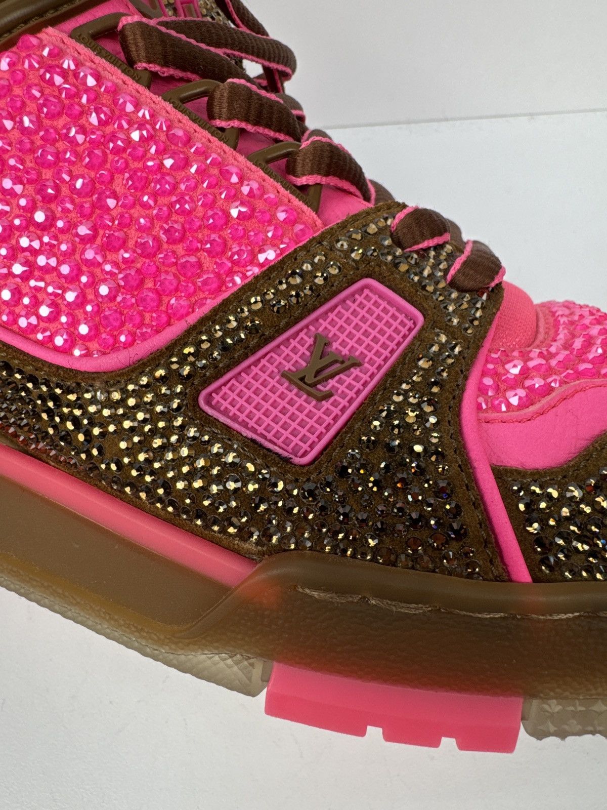 Louis Vuitton × Swarovski Louis Vuitton Swarovski crystal trainers Size US 8.5 / EU 41-42 - 14 Thumbnail