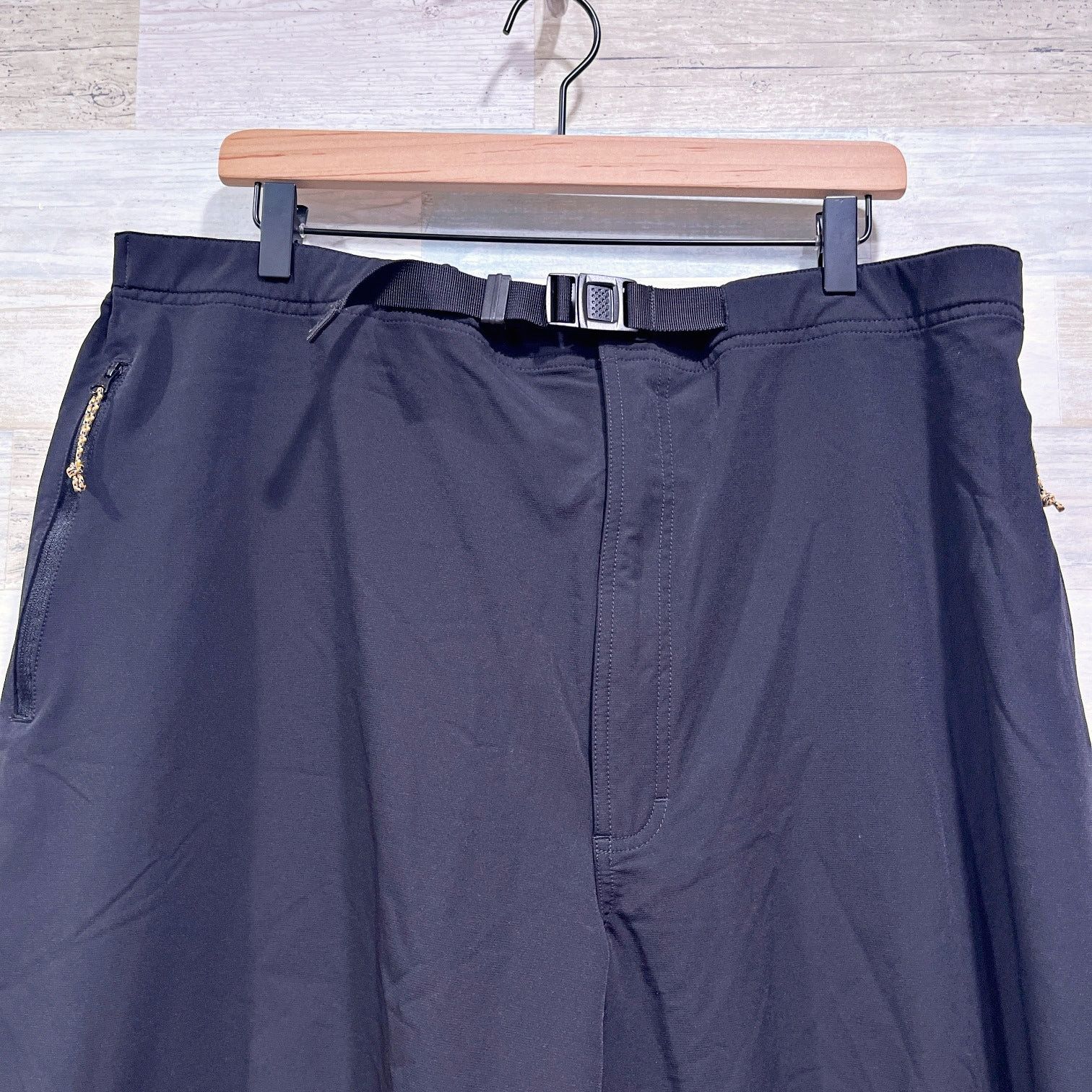 Cabelas Cabelas Nylon Belted Hiking Pants Black Lightweight 3XLT Size US 44 / EU 60 - 2 Thumbnail