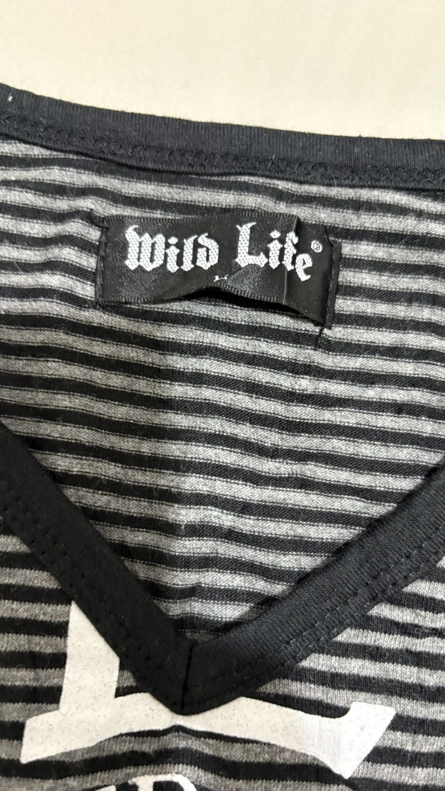 If Six Was Nine WILD LIFE SKULL SHIRT POEM STRIPED PUNK SHIRT Size US S / EU 44-46 / 1 - 4 Thumbnail