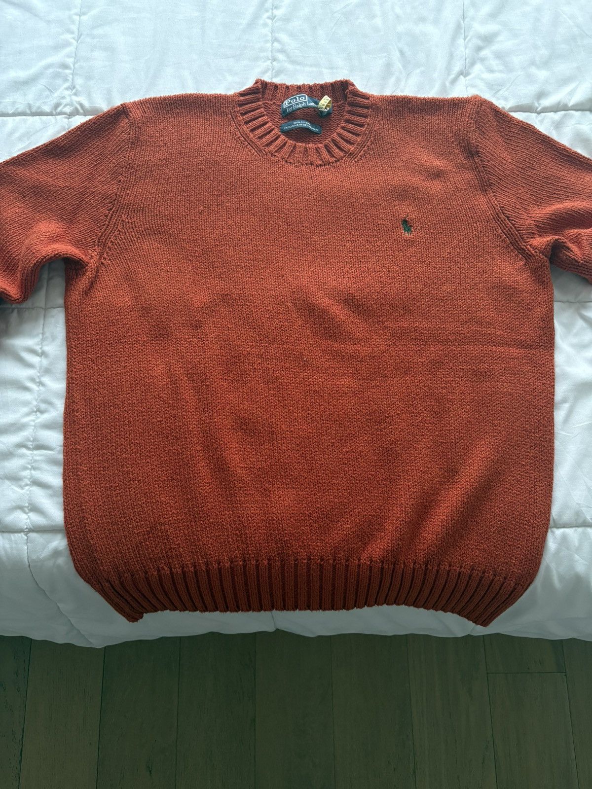Orange Ralph Lauren Cotton Sweater