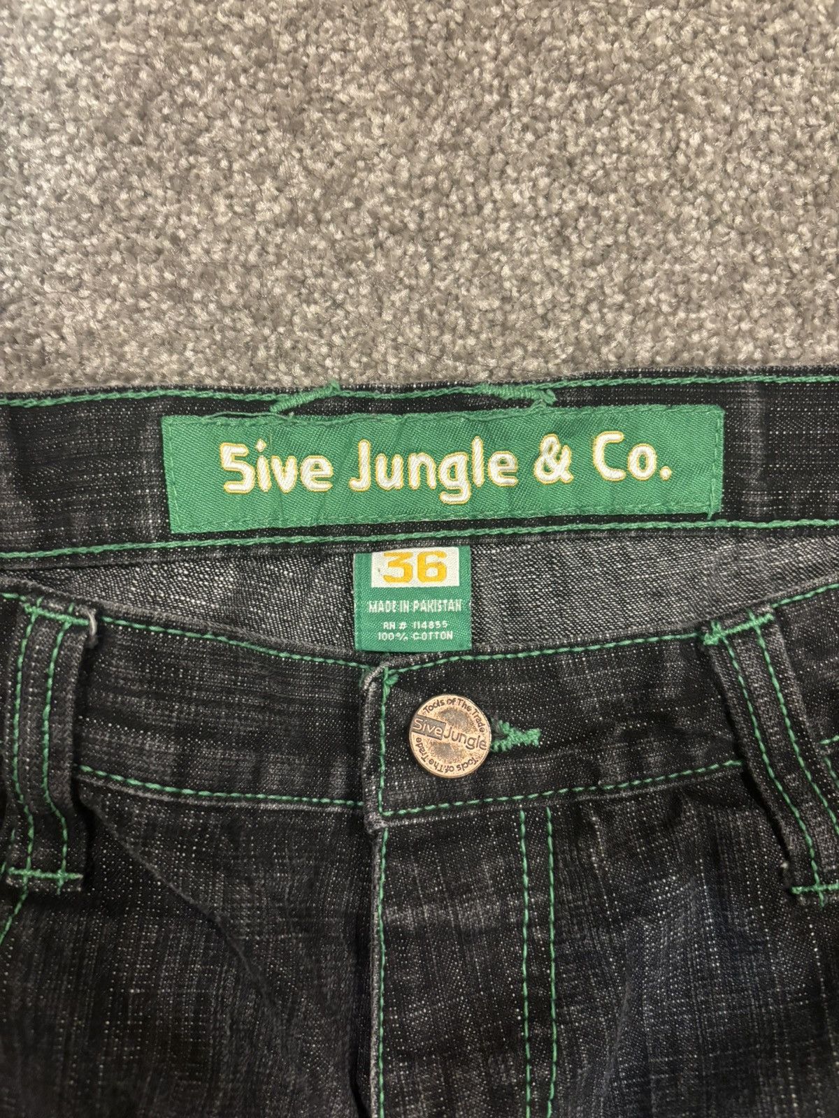 Other 5ive Jungle Baggy Denim Jeans Size US 36 / EU 52 - 3 Thumbnail
