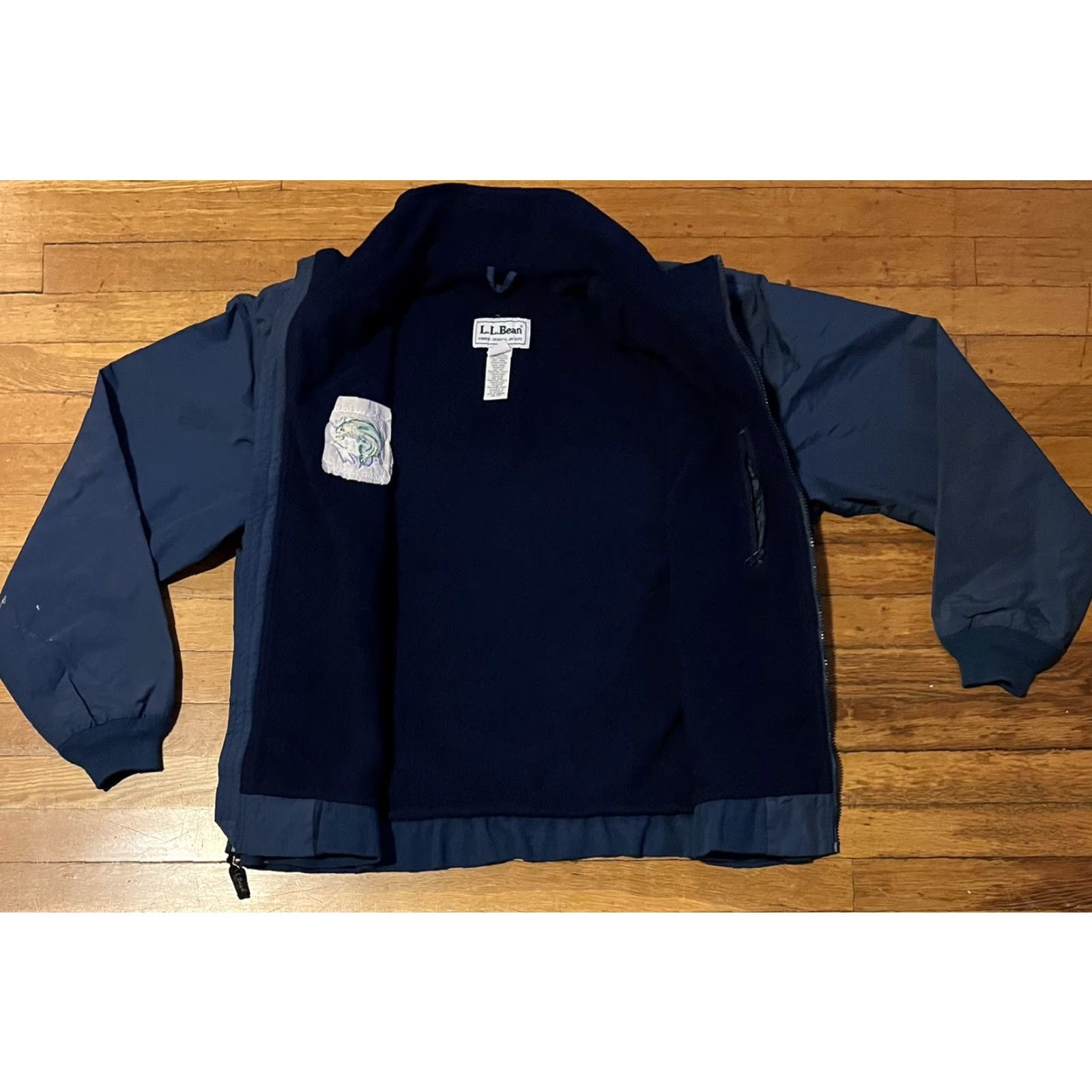Vintage VINTAGE L.L. Bean Three Season Jacket Mens Large Blue Bomber Jacket Size US L / EU 52-54 / 3 - 5 Thumbnail