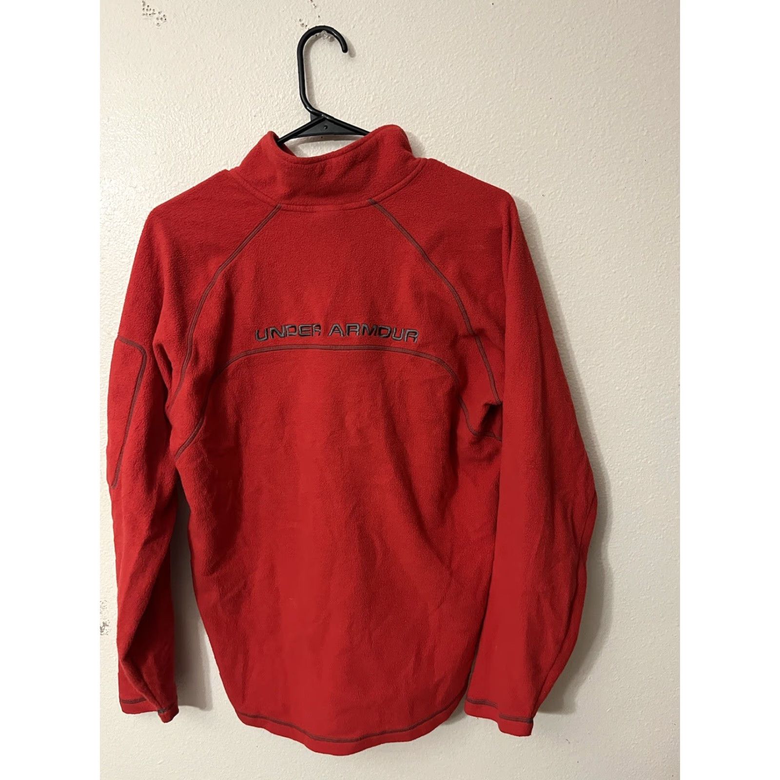 Under Armour Under Armour Sweater Men’s Size Medium 1/4 Zip Red Logo Knit Pullover High Neck All Seasons Vintage: No Size US M / EU 48-50 / 2 - 2 Thumbnail