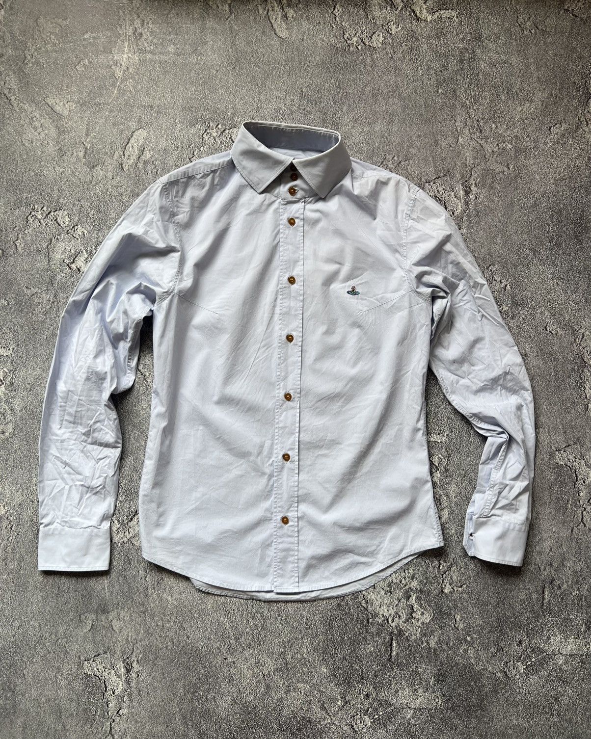 Vivienne Westwood Vivienne Westwood Button-Up Orb Shirt Made in Italy Size US XL / EU 56 / 4 - 1 Thumbnail