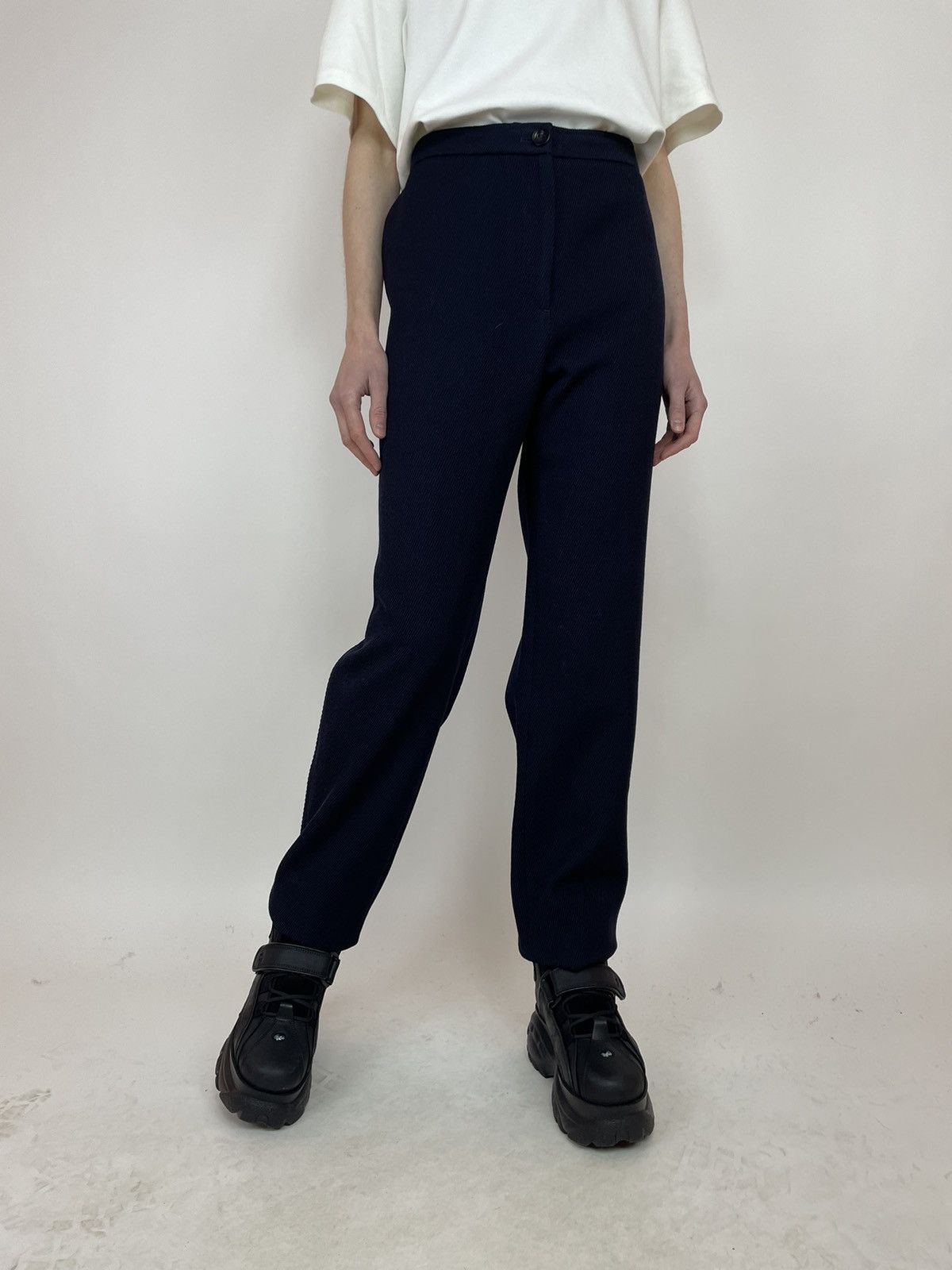 Cos × Japanese Brand COS Wool Trousers Women’s BIG SIZE size EUR 44 Size 32" / US 10 / IT 46 - 7 Thumbnail