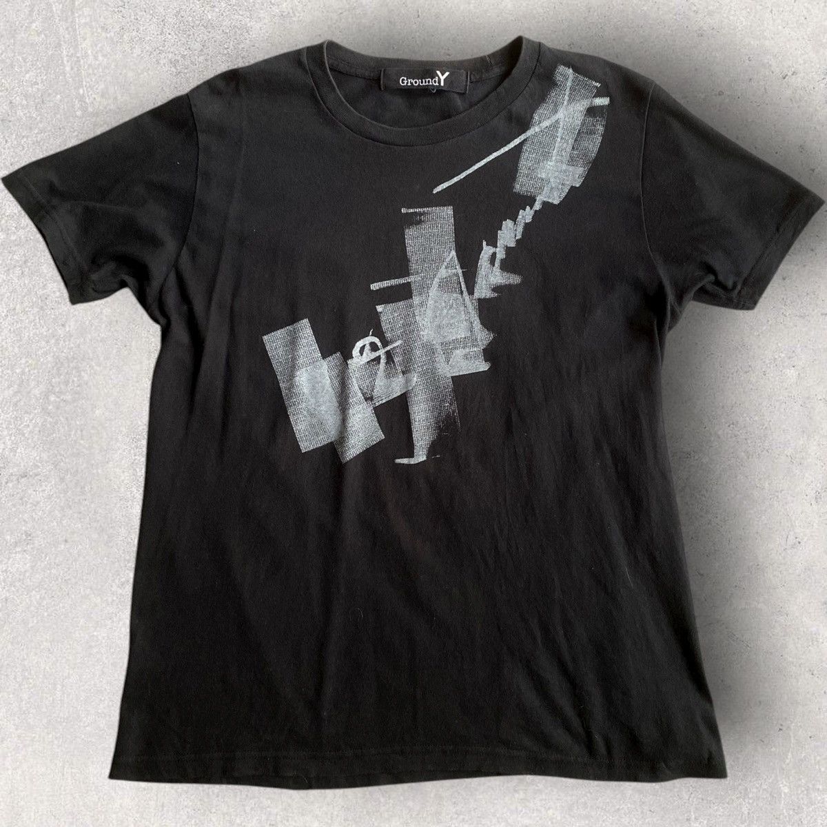 Yohji Yamamoto Groung Y Brush Stroke T Shirt Size US S / EU 44-46 / 1 - 1 Thumbnail