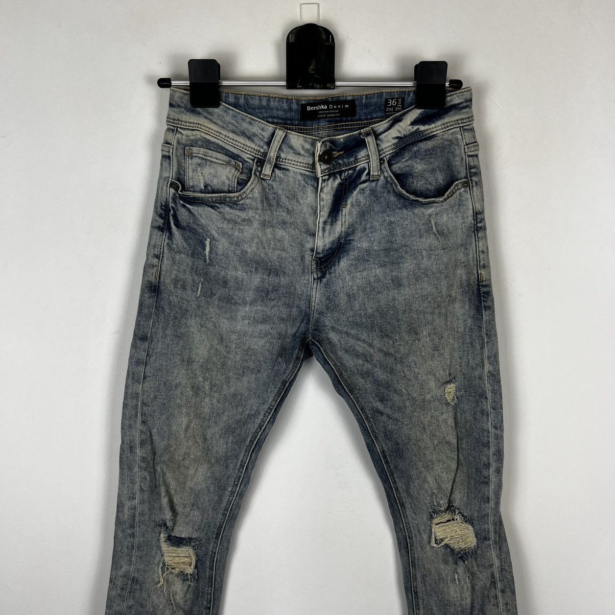 Bershka y2k Bershka Denim Super Skinny Fit Jeans Avant Garde Size 29" - 3 Thumbnail