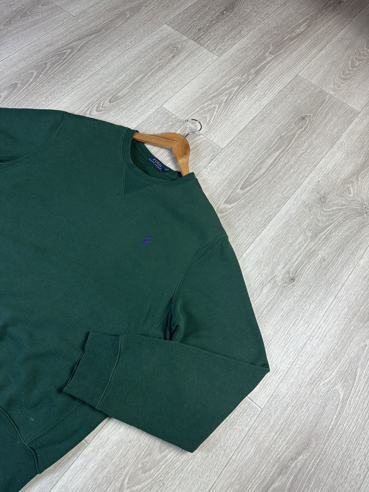Polo Ralph Lauren × Vintage Vintage Polo Ralph Lauren Green Sweatshirt Size L Size US L / EU 52-54 / 3 - 5 Thumbnail