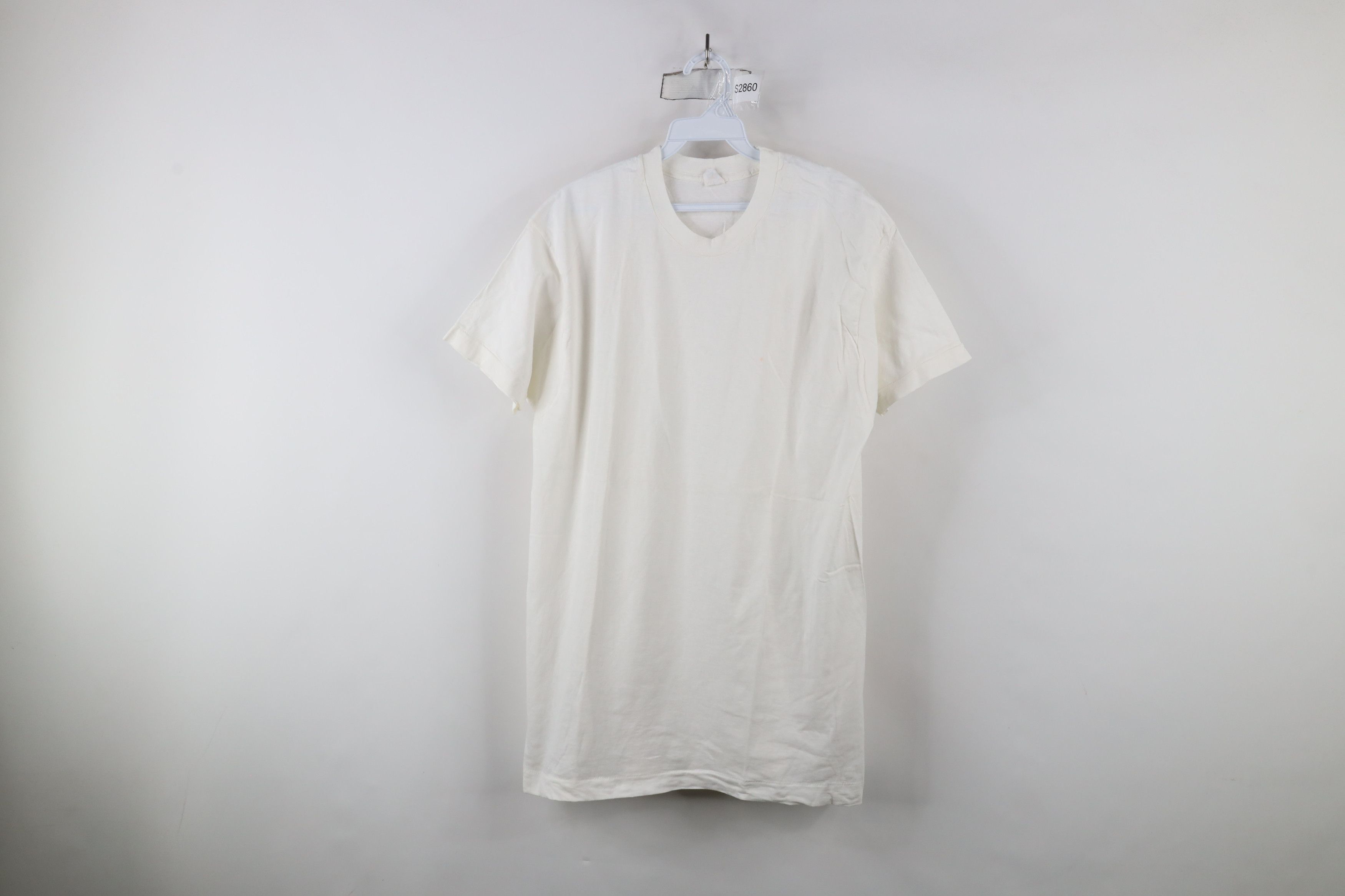 Vintage Vintage 90s Streetwear Cotton Short Sleeve T-Shirt White USA Size US XL / EU 56 / 4 - 1 Thumbnail