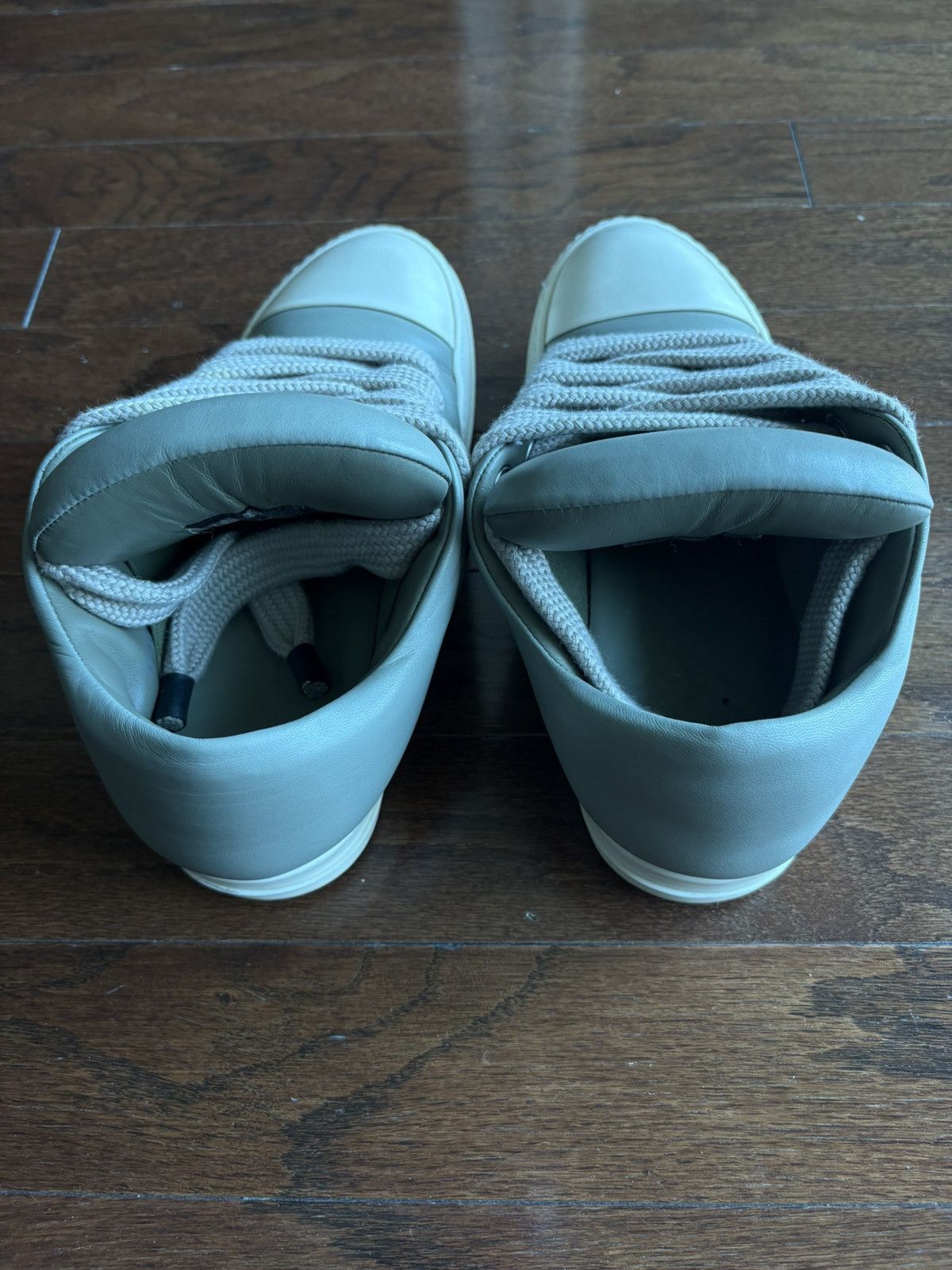 Rick Owens Rick Owens Padded Jumbo Lace Green Low Top Size US 9 / EU 42 - 5 Thumbnail