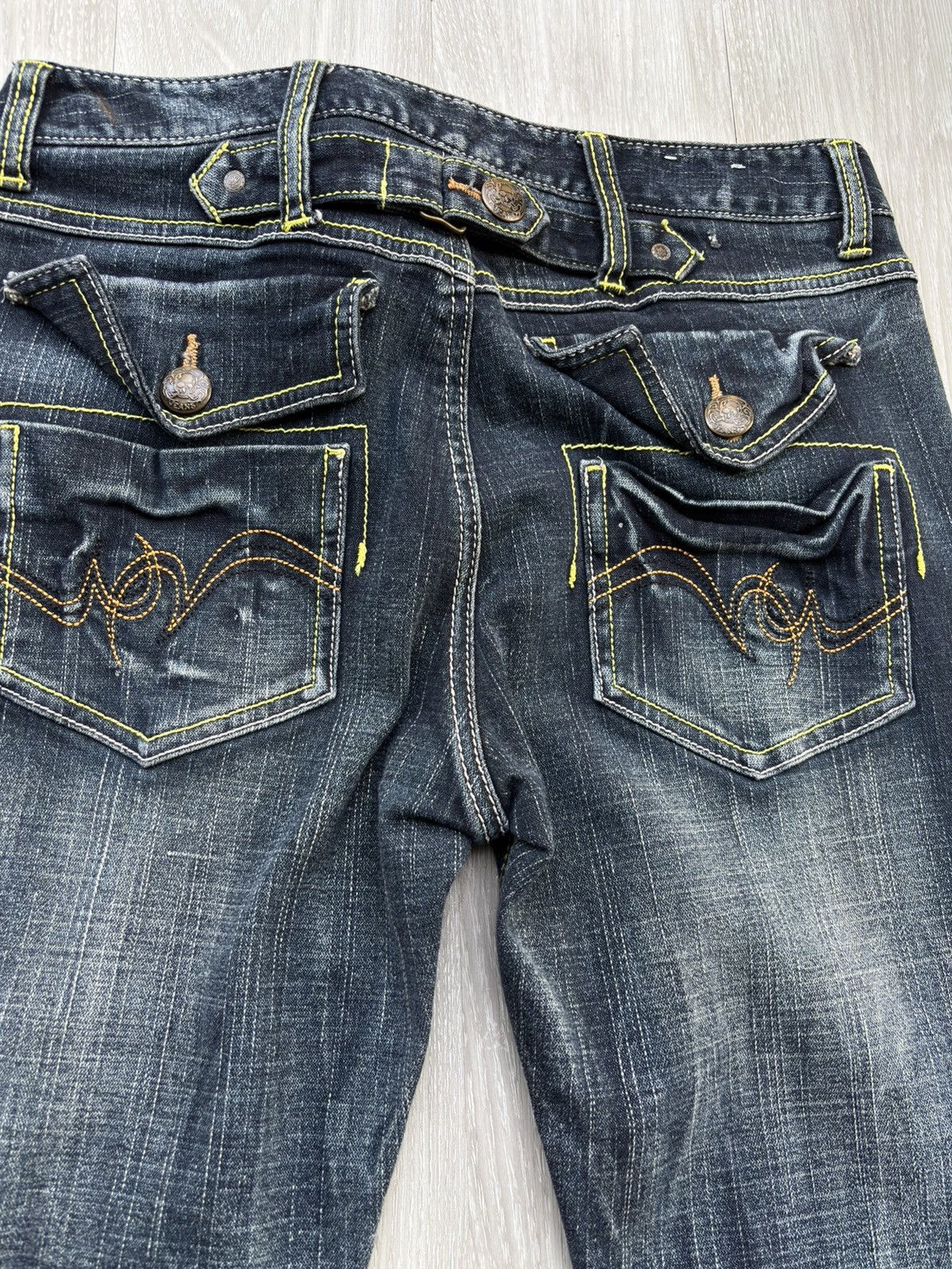 Japanese Brand BCBS lace up flare jeans Size US 31 - 5 Thumbnail
