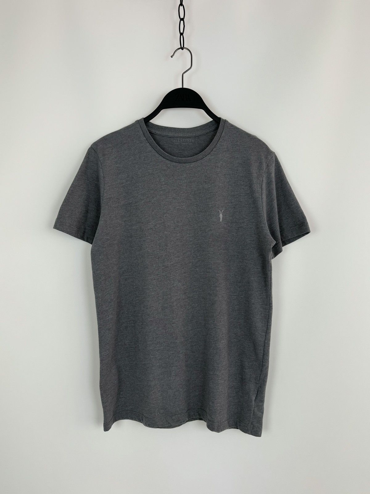 Allsaints AllSaints Basic Gray T-Shirt Size US S / EU 44-46 / 1 - 1 Thumbnail