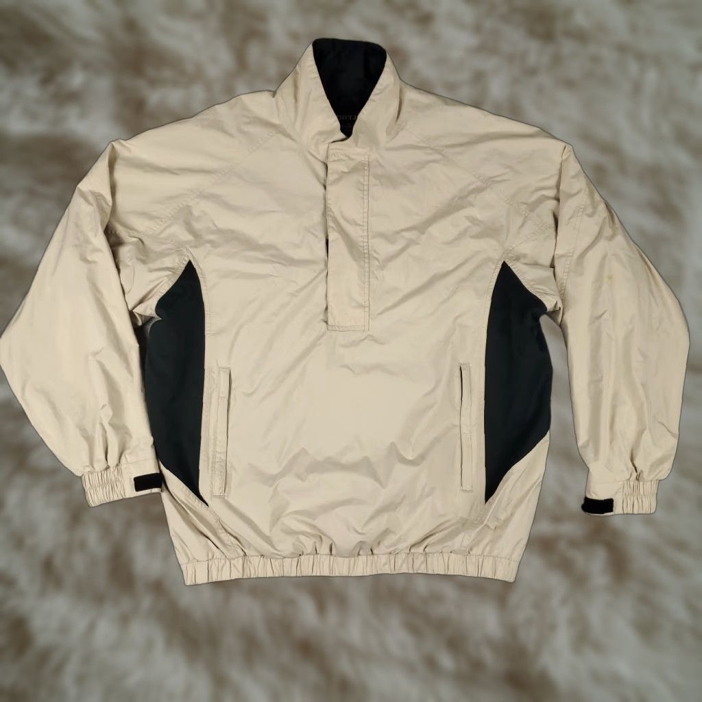Footjoy FootJoy Jacket Mens M Beige 1/4 Zip Windbreaker Pullover Pockets Short N/A Size US M / EU 48-50 / 2 - 1 Thumbnail