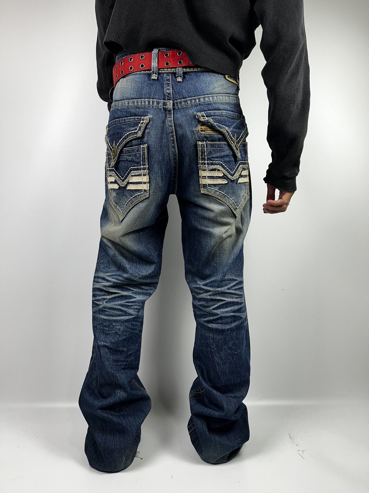 If Six Was Nine lolita wash denim pant ifsixwasnine vkei style Size US 33 - 15 Thumbnail