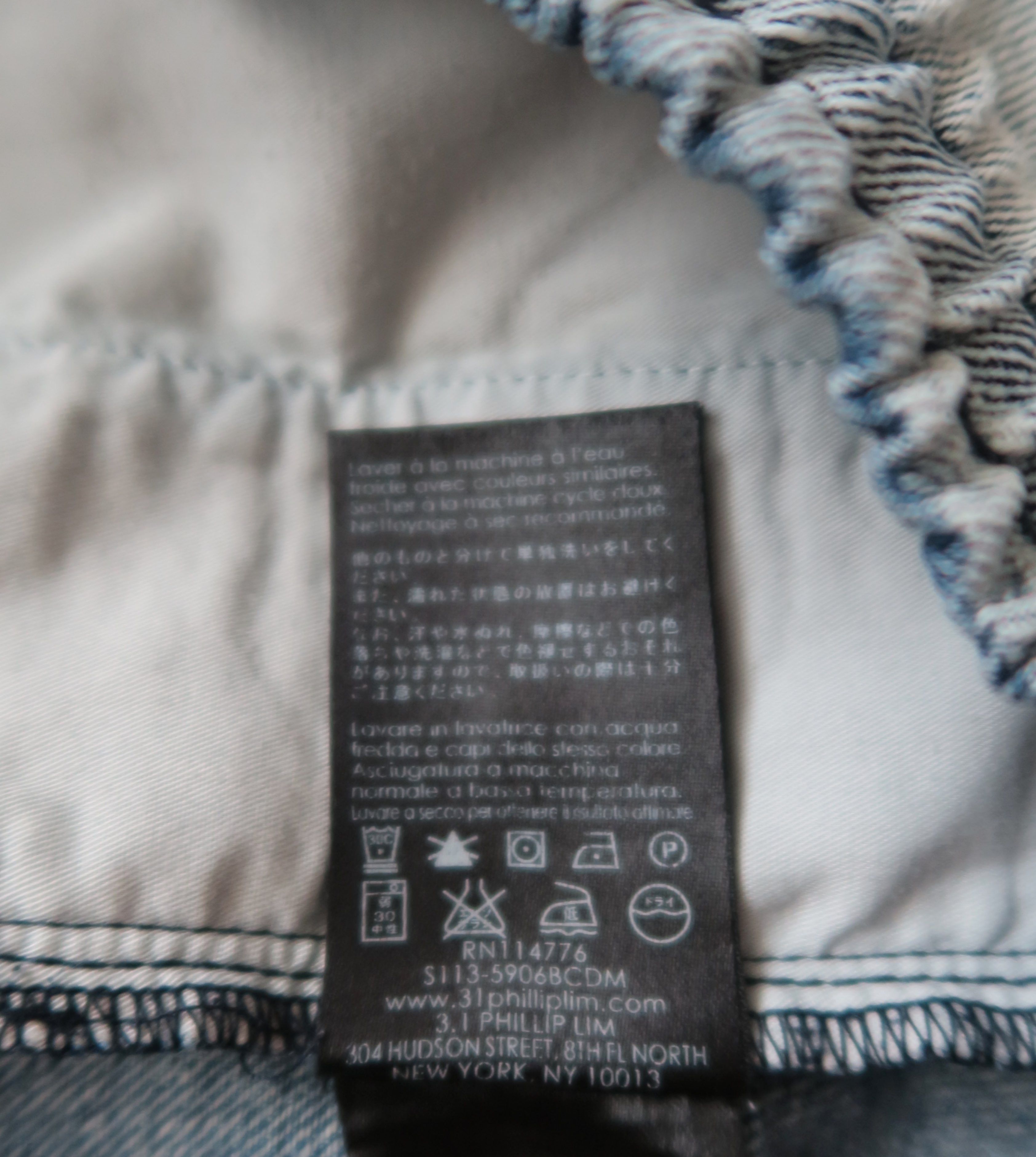 3.1 Phillip Lim 3.1 Phillip Lim Washed Faded Denim Jeans Shorts Size US 34 / EU 50 - 7 Thumbnail
