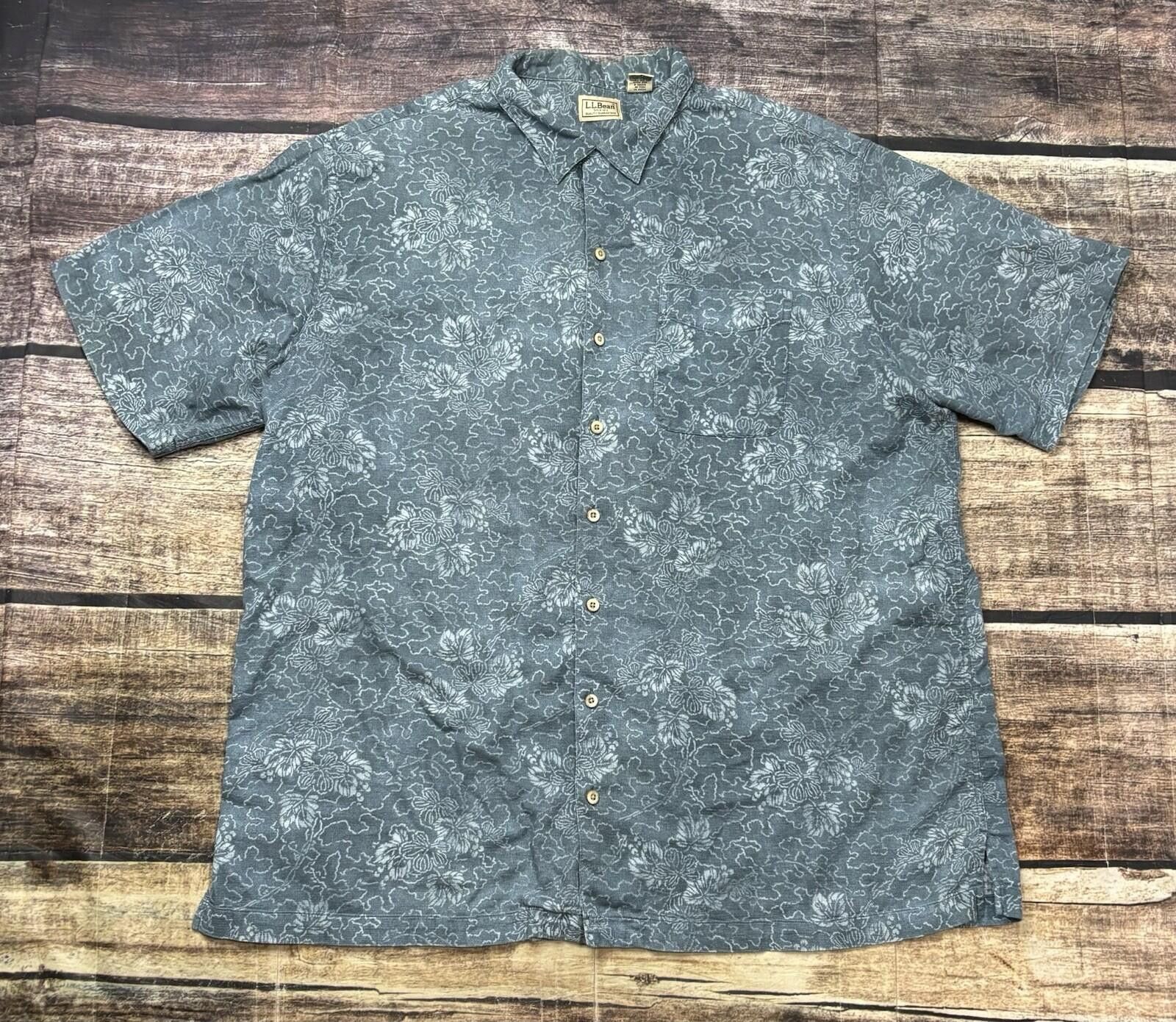 L.L. Bean LL Bean Shirt Mens XL Floral Geometric Button Up Beach Size US XL / EU 56 / 4 - 1 Thumbnail